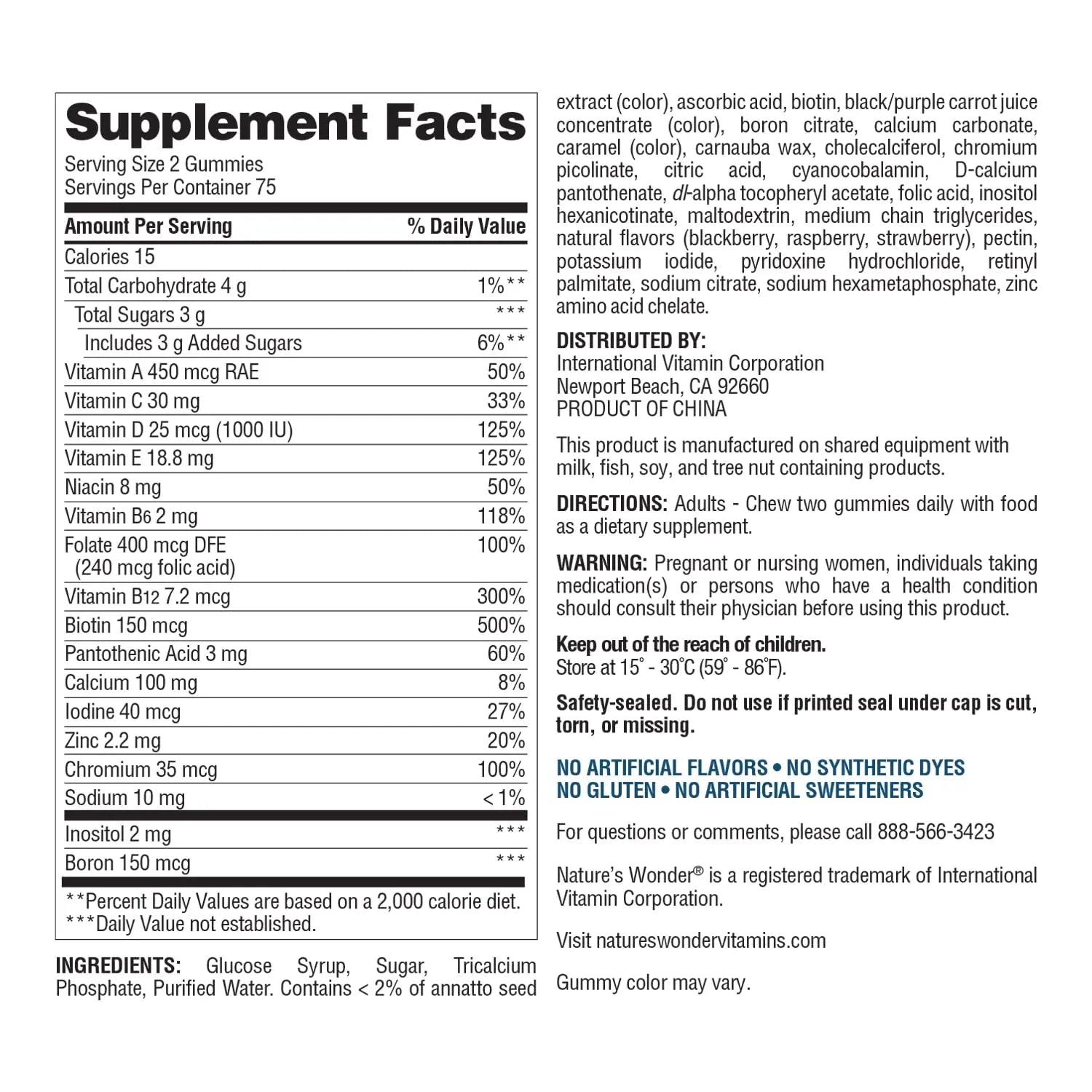 Nature's Wonder Women's Multivitamin Gummies, Supports Energy, Metabolism, Bone and Immune System Health Nature's WonderAu supplements