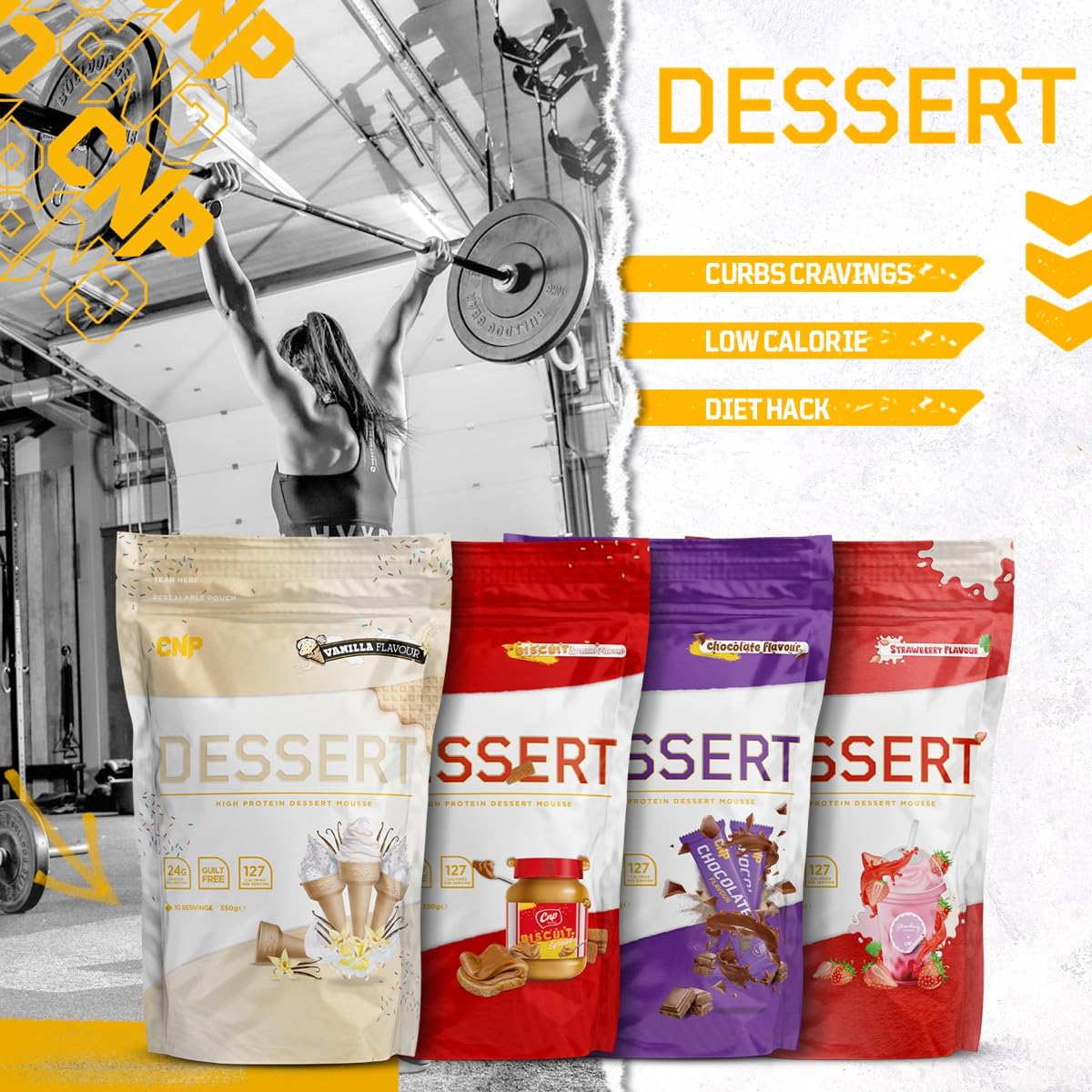 CNP Professional High Protein Dessert Mix, 25g of Dual Release Protein with Micellar Casein CNP ProfessionalAu supplements