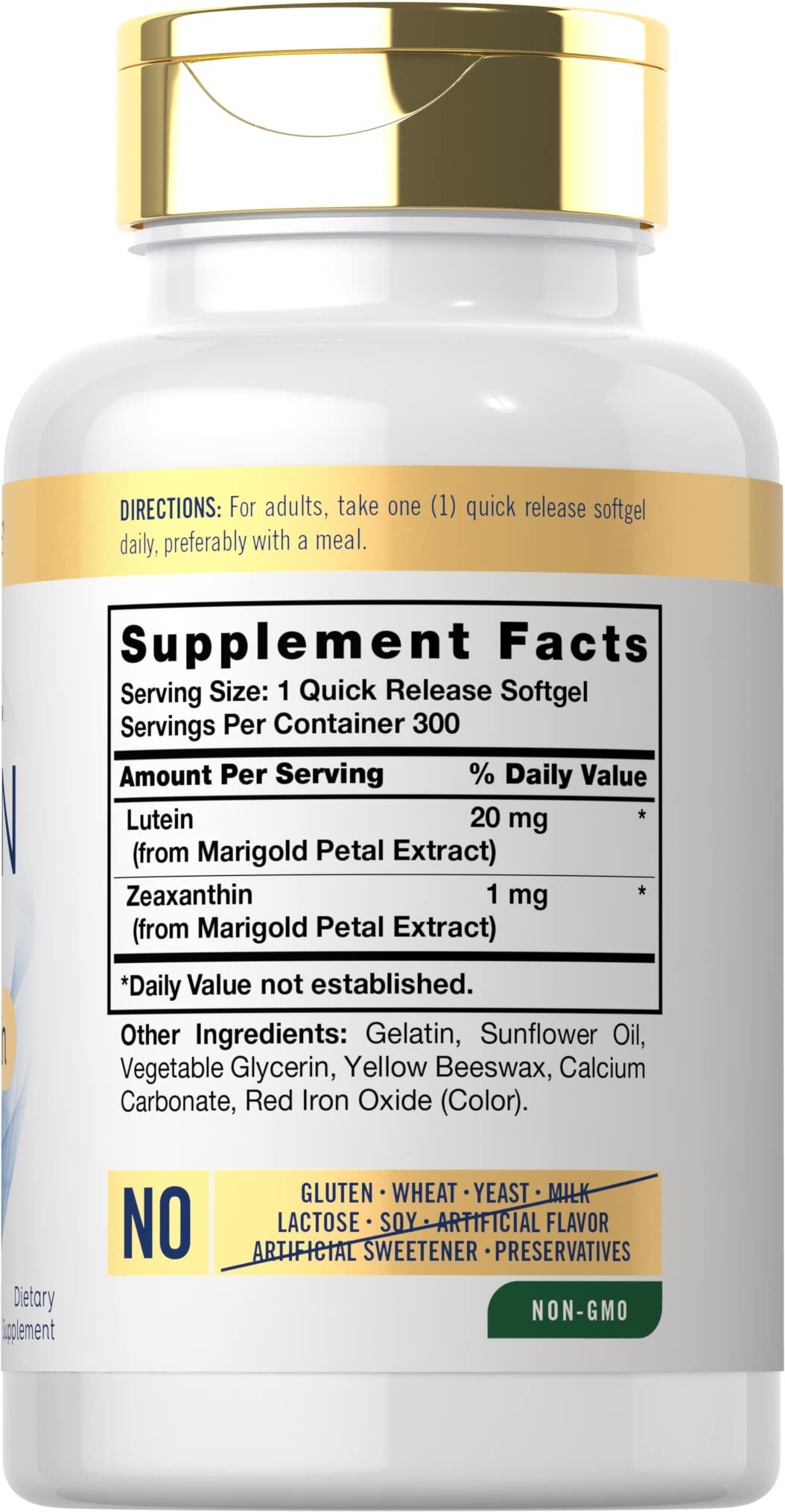 Carlyle Lutein and Zeaxanthin 20mg | 300 Softgels | Eye Health Vitamins | Non-GMO & Gluten Free Supplement CarlyleUS supplements