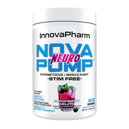 InnovaPharm NOVAPUMP Neuro (BlackBerry Mojito) Powder - 14.5 Ounces InnovaPharmUS supplements