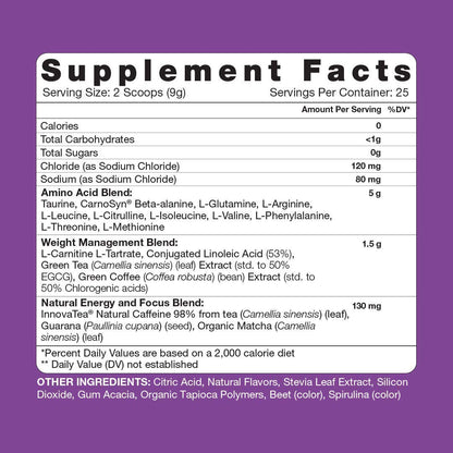 RSP NUTRITION Vegan AminoLean Pre Workout Energy (Acai 25 Servings) with AminoLean RSP NUTRITIONUS supplements