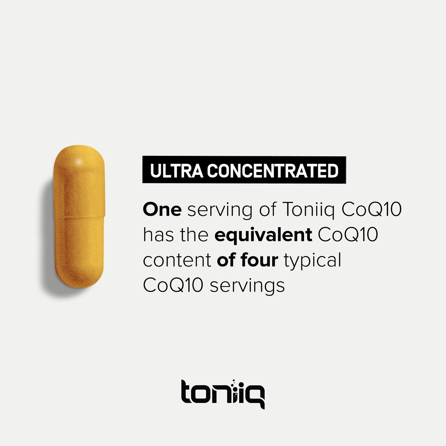 Ultra High Purity CoQ10 400mg - 98% Purified Third-Party Tested CoQ10 Supplement ToniiqUS supplements