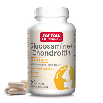 Jarrow Formulas Glucosamine + Chondroitin - 240 Capsules - Nutrient Support - Dietary Supplement for Joint Health - with Vitamin C & Manganese - 60 Servings Jarrow FormulasAu supplements