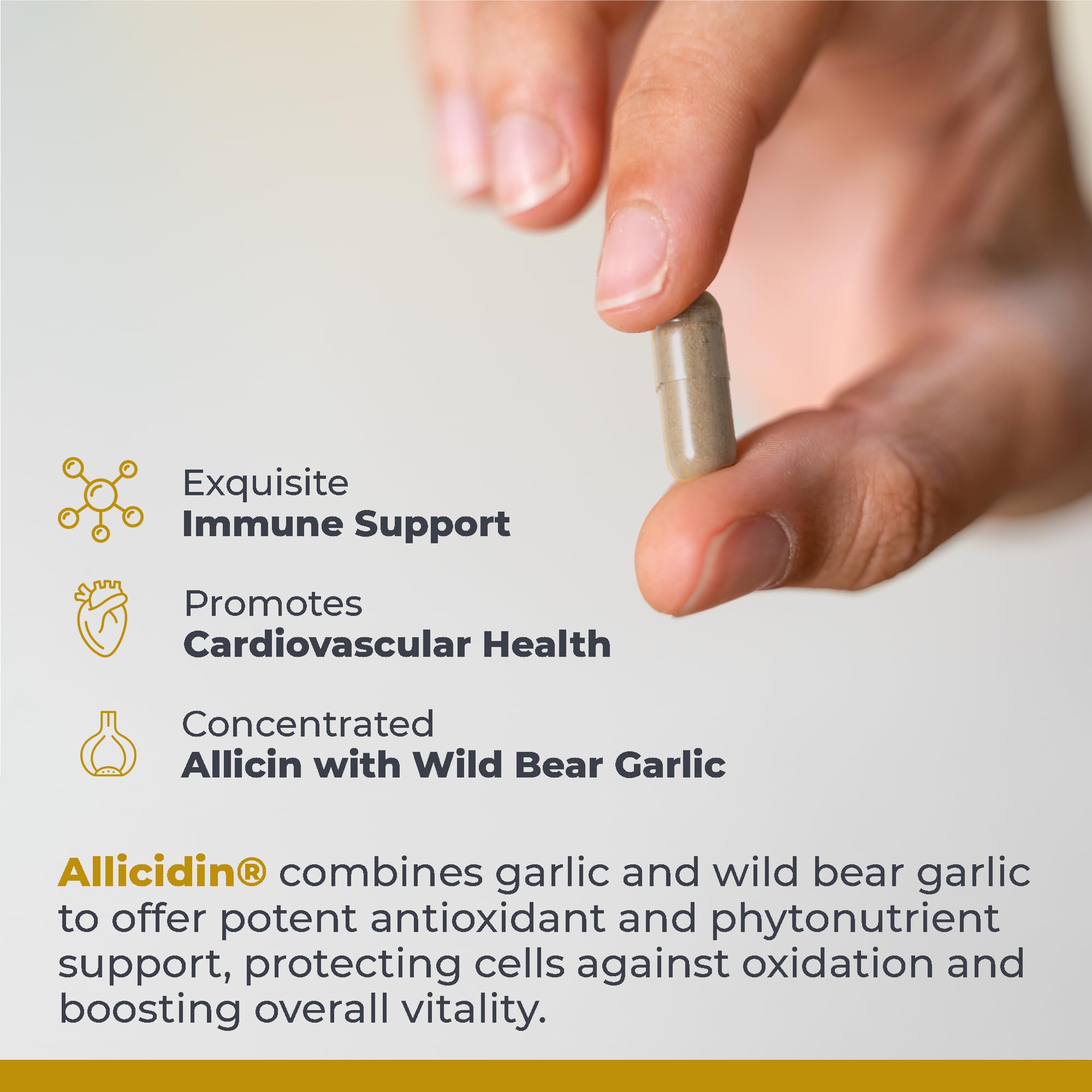 Premier Research Labs Allicidin - Garlic Allicin Supplement, Garlic Supplements, Garlic Pills, Allicin Extract, Garlic Extract, Odorless Garlic Capsules, Immune Support - 60 Vegetarian Capsules Premier Research LabsAu supplements