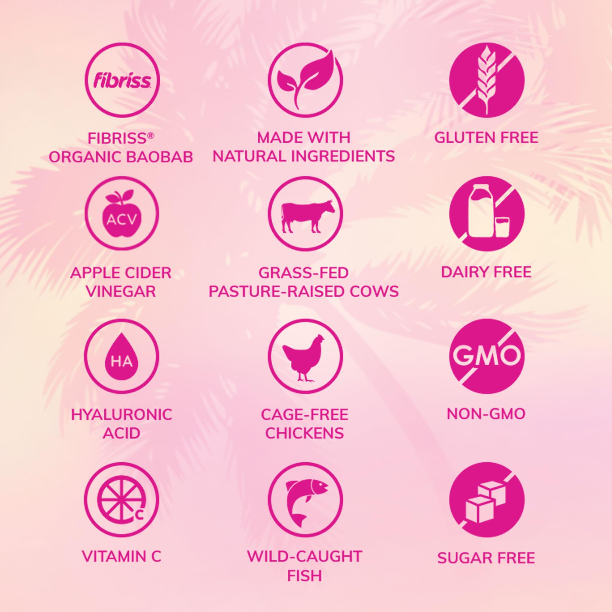 SkinnyFit Super Youth Tropical Punch Multi-Collagen Peptides + Probiotics, Baobab Fiber SkinnyFitUS supplements