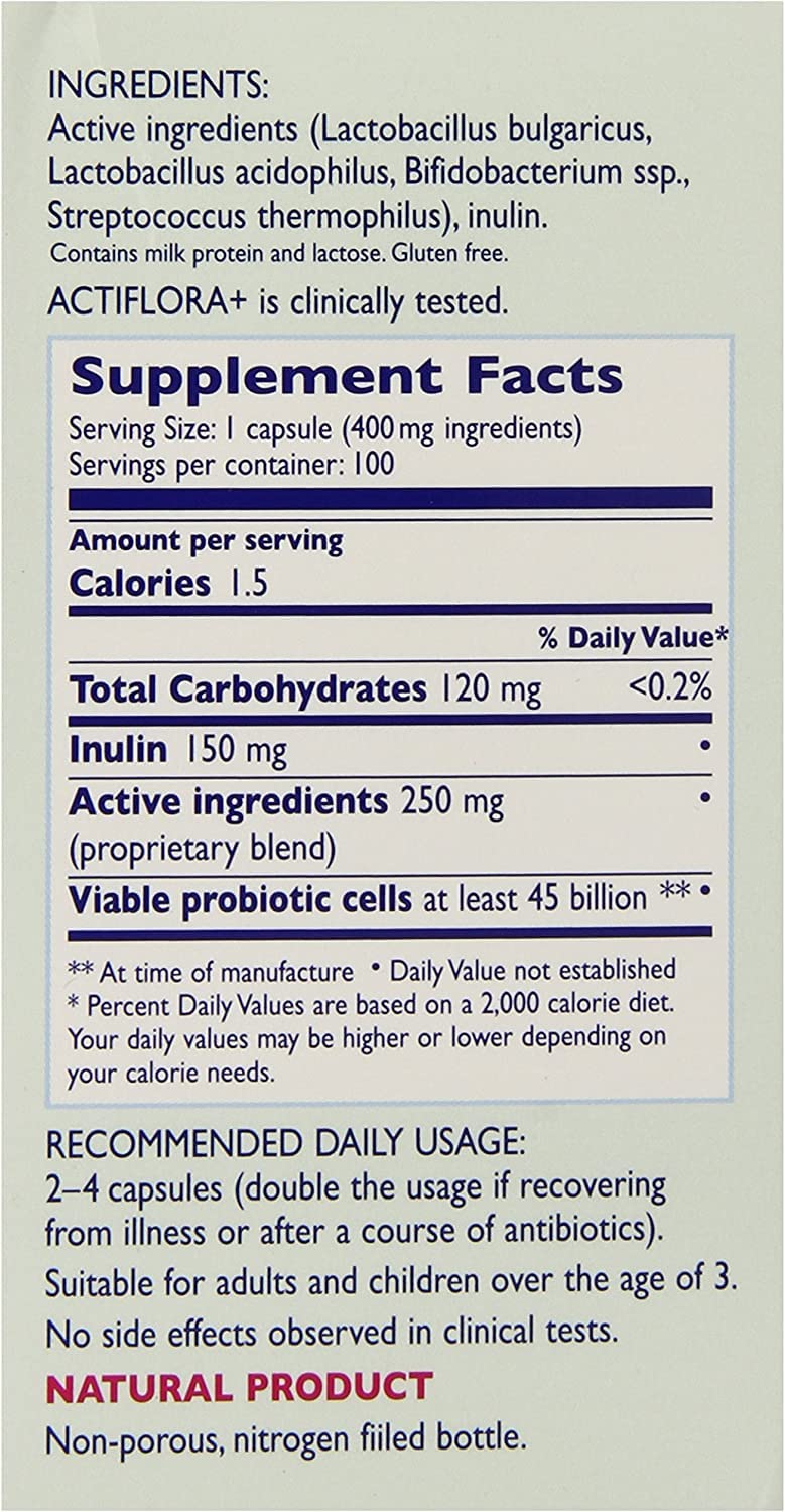 Kendy USA, Actiflora+, Potent Natural Biostimulator, 100 Veggie Caps KendyAu supplements