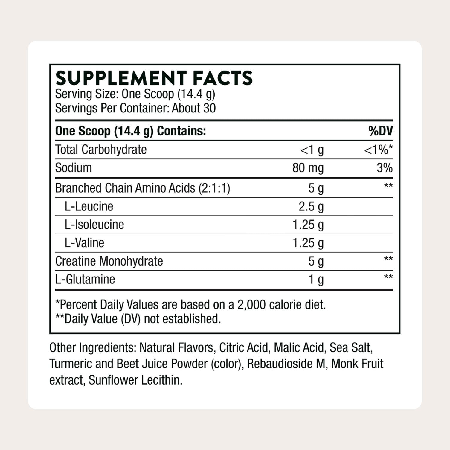 THORNE - Creatine + BCAAs - Micronized Creatine Monohydrate + BCAA Powder - Support for Muscles, Exercise Endurance & Recovery* - for Women & Men - Peach Mango - NSF Certified for Sport - 30 Servings THORNEAu supplements