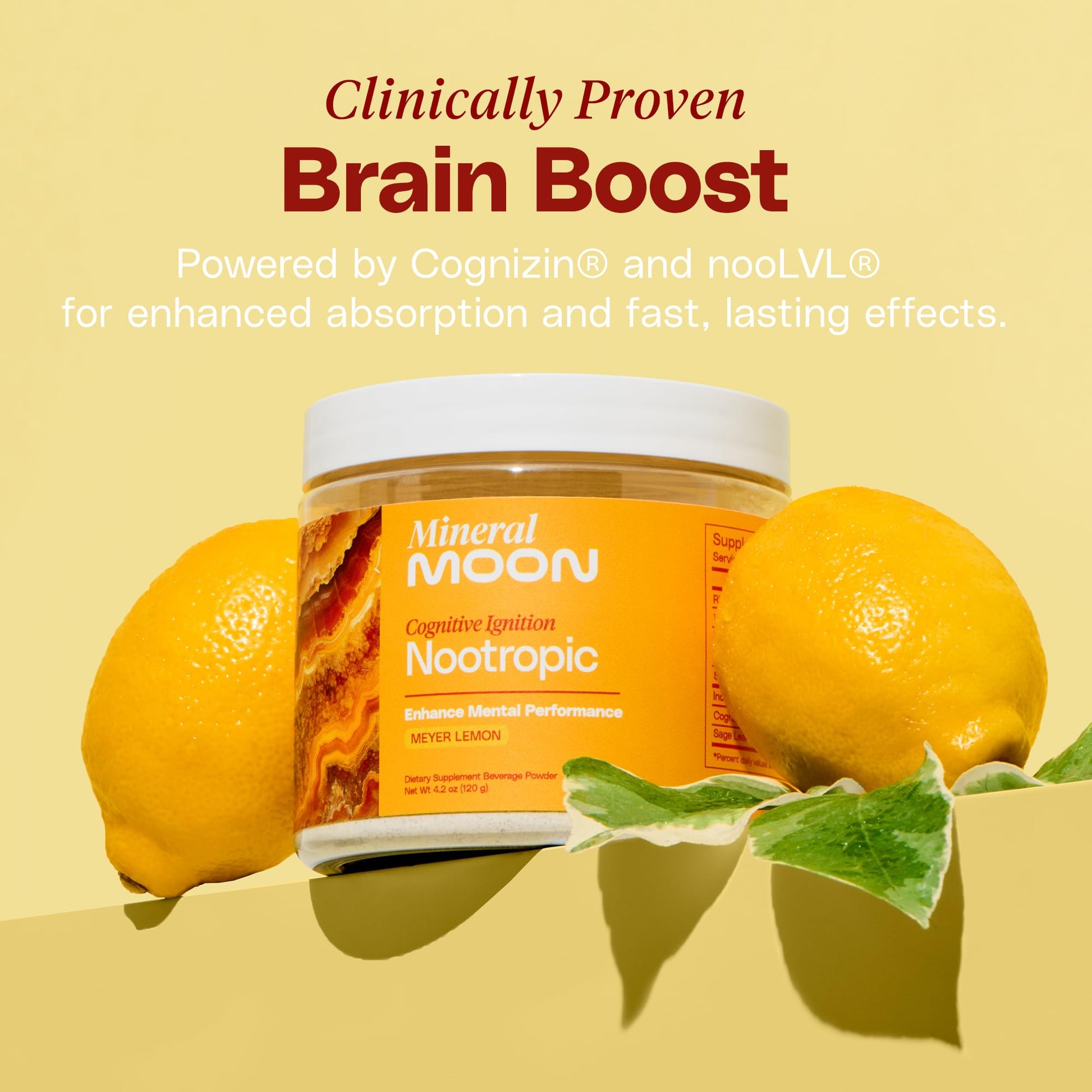 Mineral Moon Premium Cognitive Ignition Nootropic Powder - Brain Supplements For Memory & Focus - Sage Extract, B Vitamins,Cognizine Citicoline& nooLVL - Supports Mental Clarity - No Caffeine or Sugar Mineral MoonAu supplements