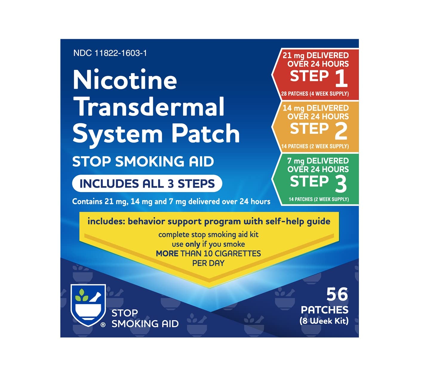 Rite Aid Nicotine Patch Kit, Steps 1 Through 3 to Quit Smoking, 21, 14, 7mg Rite AidAu supplements
