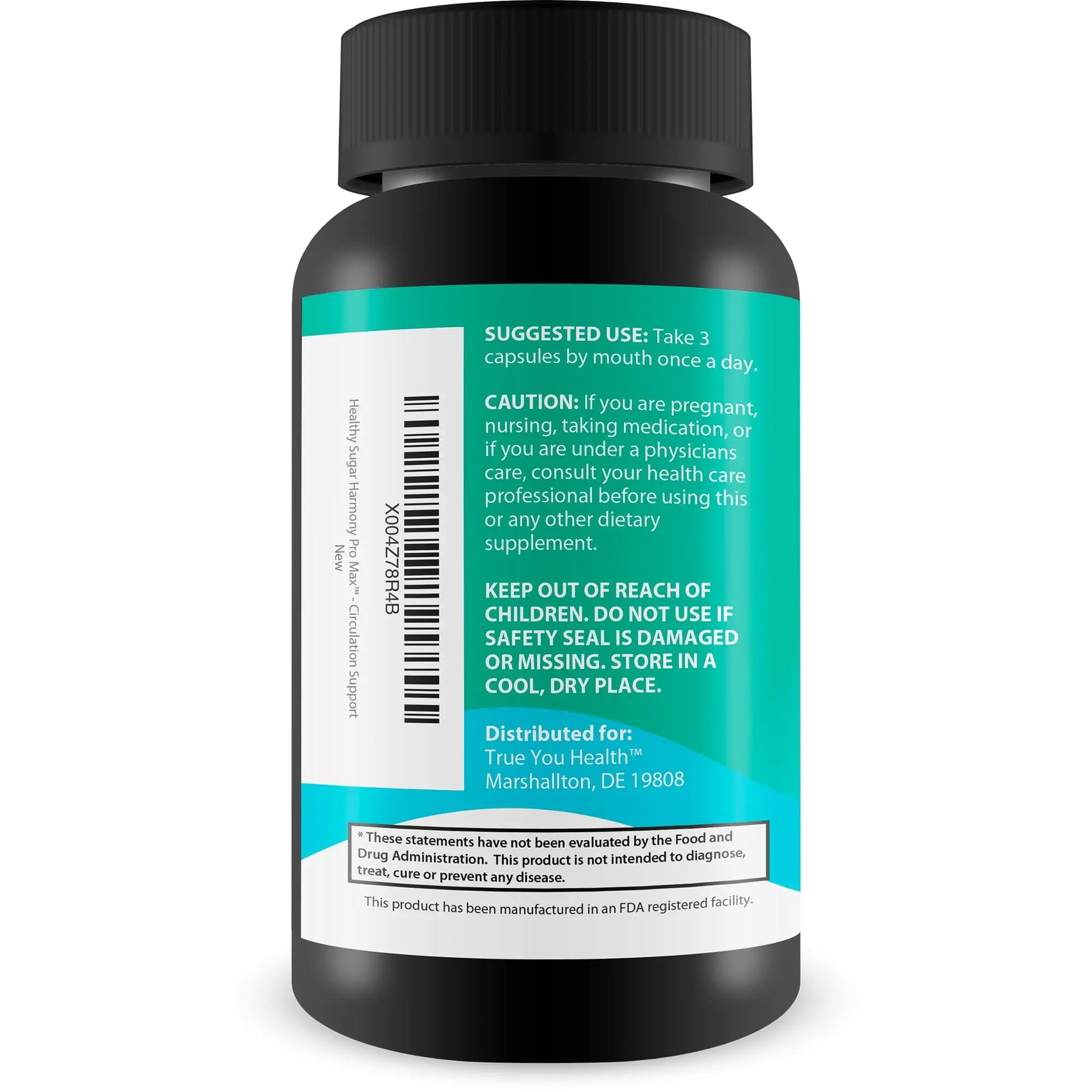 Healthy Sugar Harmony Pro Max - Our Best Blood Cleansing Formula - Support Healthy Sugar Balance & Immune Health with This Premium Blood Support Supplement - Bloodflow & Cardiovascular Support True You HealthAu supplements