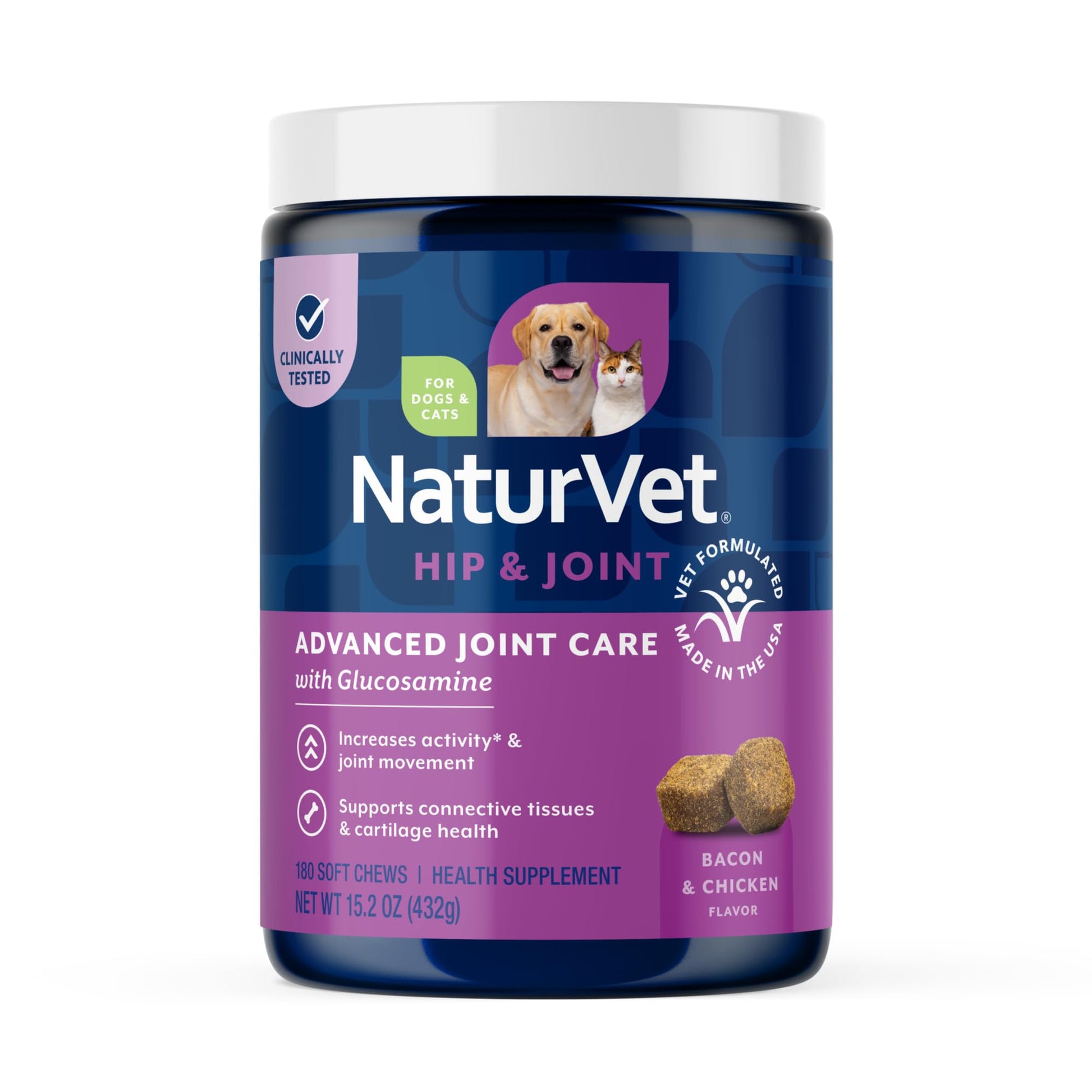 NaturVet ArthriSoothe-Gold Level 3 Advanced Joint Care for Dogs – Soft Chew Dog Supplement with Glucosamine, MSM, Chondroitin & Hyaluronic Acid – Wheat-Free Pet Supplements – 180 Ct. NaturVetAu supplements