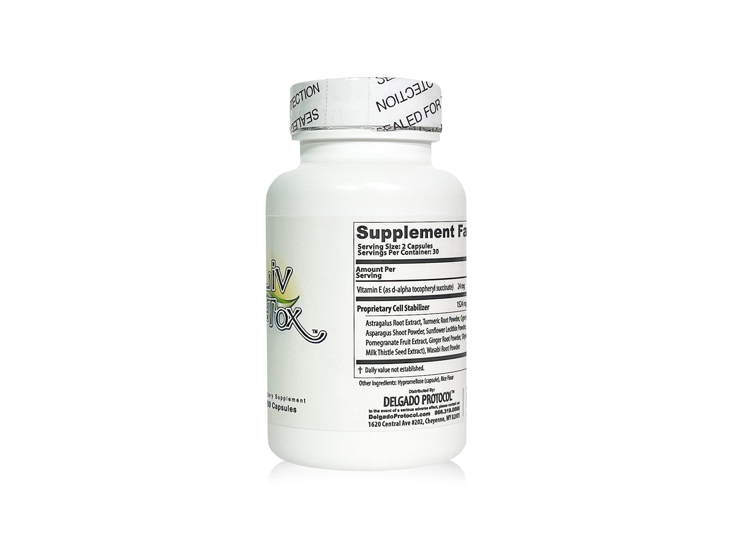 Liv D-Tox - 60 Capsules - Liver Detox and Cleanse Support Health Supplement, with Turmeric The Delgado Protocol for HealthAu supplements