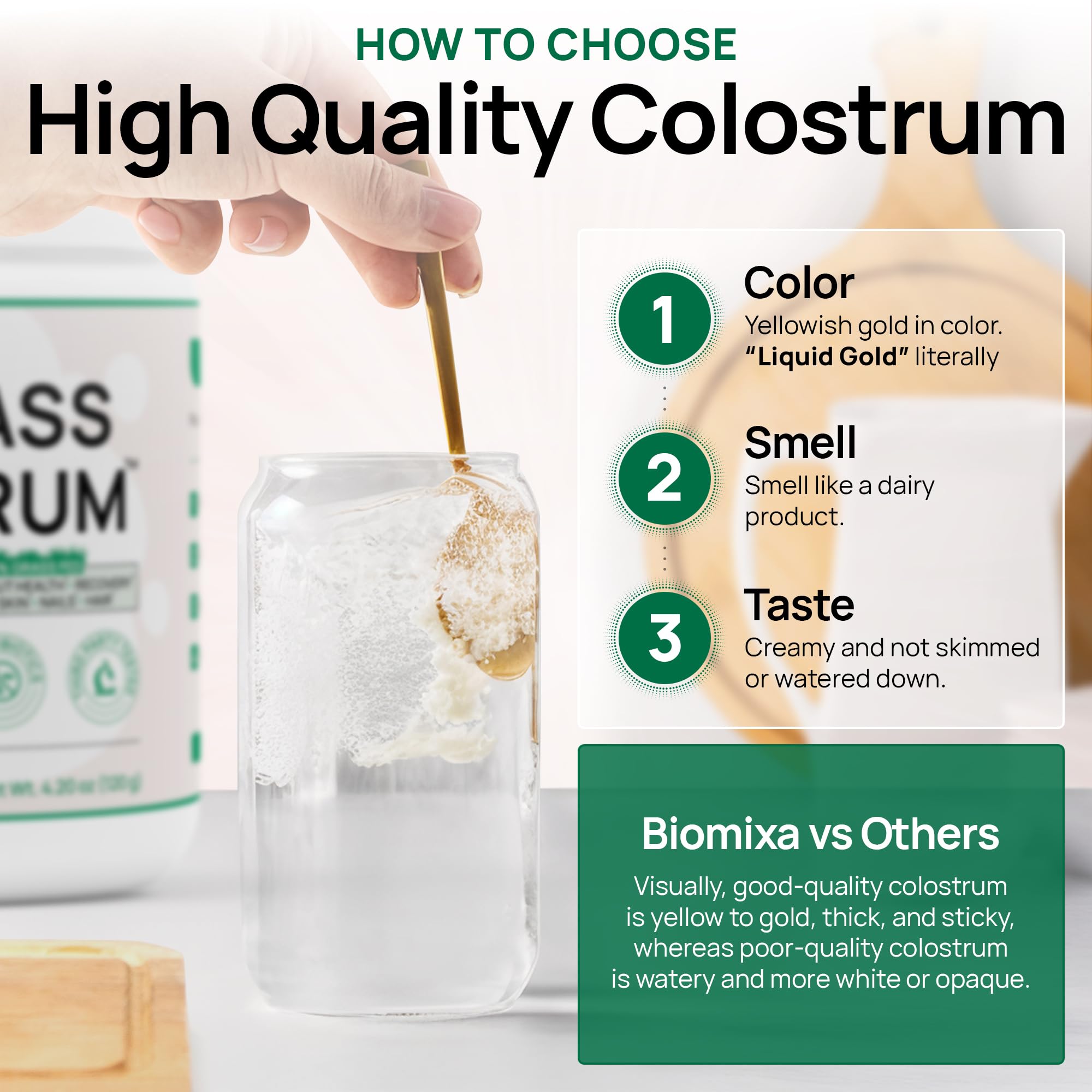Bovine Colostrum Supplement - 100% Pure Whole Colostrum Powder - Grass-Fed, Unflavored, No Additives, Gut & Immune Support, Natural IgG, 60 Servings - Made in USA Bluegrass ColostrumAu supplements