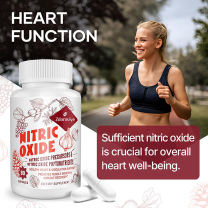Zdoroviye Nitric Oxide Supplement for Men Women, Nitric Oxide Precursor & Nitric Oxide ZdoroviyeUS supplements