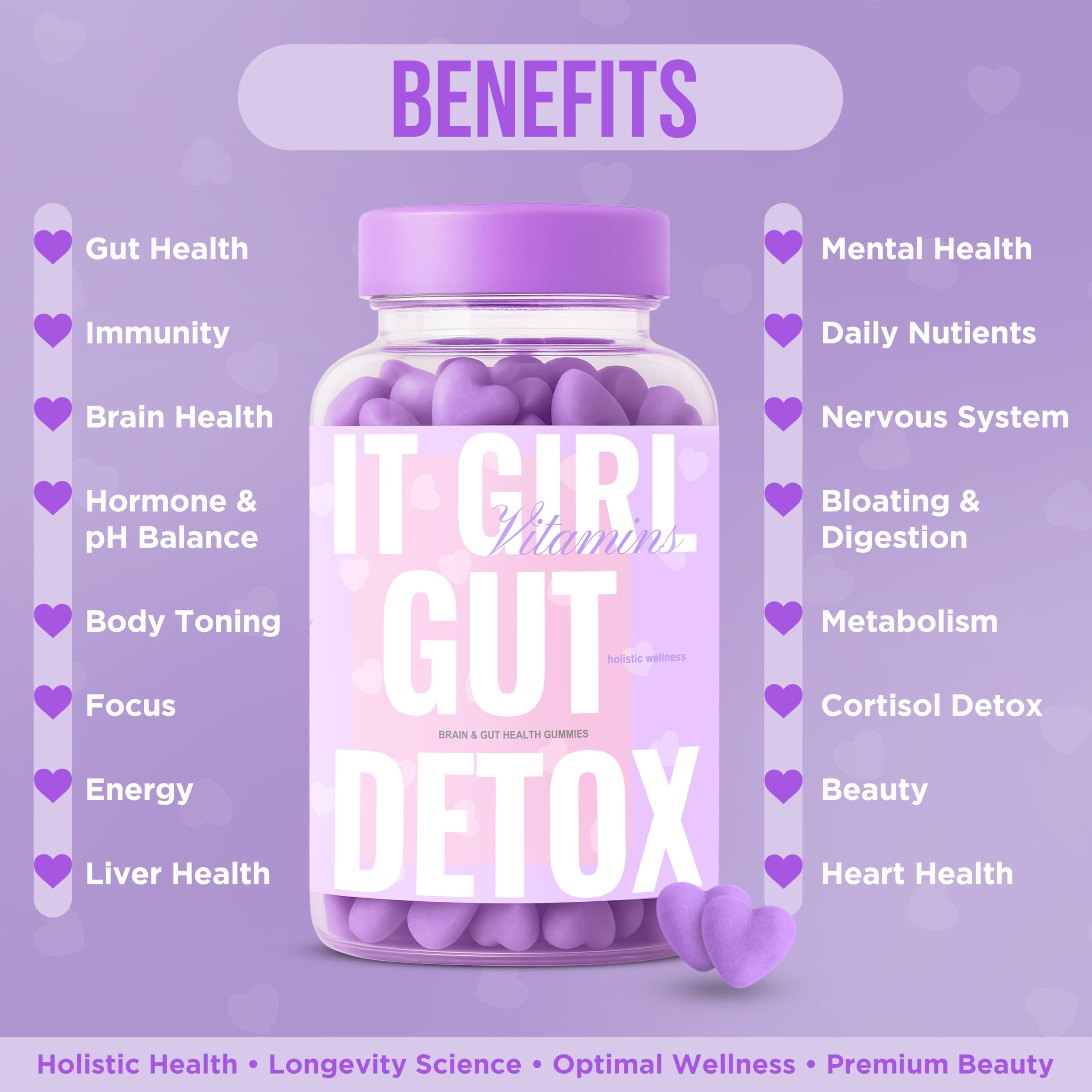 Gut Health Cleanse Detox Gummies for Women & Teens – Probiotics, Prebiotics, Digestive Enzymes & Superfoods Greens Blend – Vegan Daily Digestive Supplement for Bloating Relief, Debloat & Gut Wellness It Girl VitaminsAu supplements