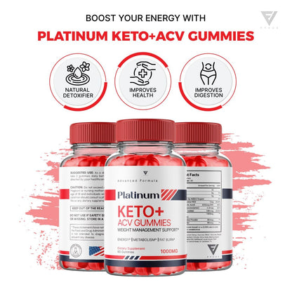 (3 Pack) Platinum Keto ACV Gummies, Platinum Keto ACV Gummies Advanced Weight Loss KohzieUS supplements