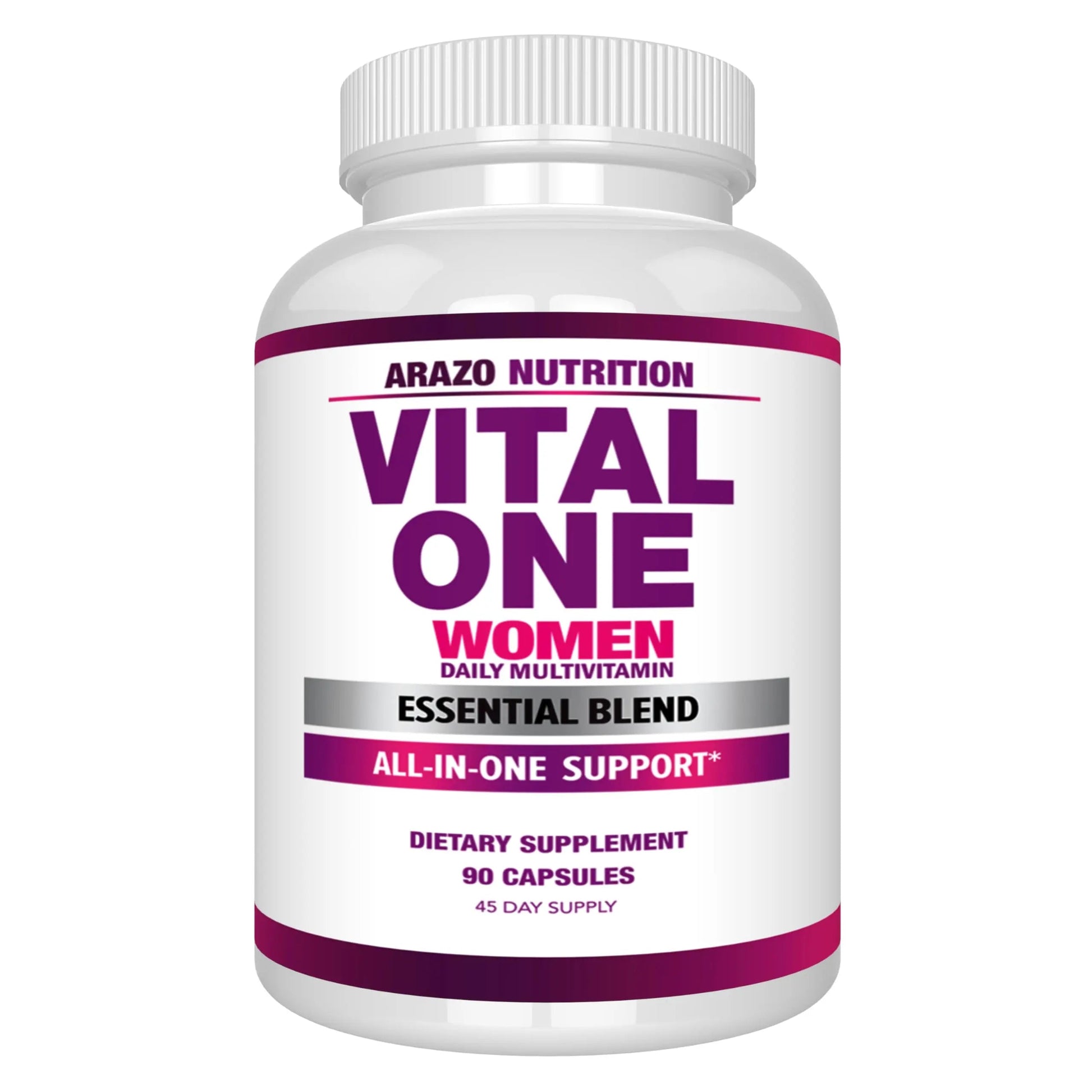 Arazo Nutrition Vital One Multivitamin for Women - Daily Wholefood Supplement - 90 Vegan Capsules Arazo NutritionAu supplements