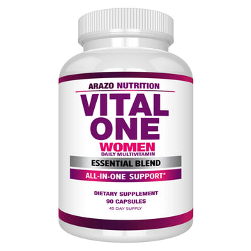 Arazo Nutrition Vital One Multivitamin for Women - Daily Wholefood Supplement - 90 Vegan Capsules Arazo NutritionAu supplements