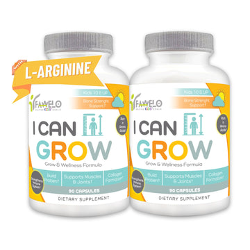 Fawelo I Can Grow (2 Pack) - for Kids 10+ and Teens | Enhances Natural Development | Strength Bone, Muscle & Joints | Immunity & Overall Health | Transparent Ingredients | Made in the USA FaweloAu supplements