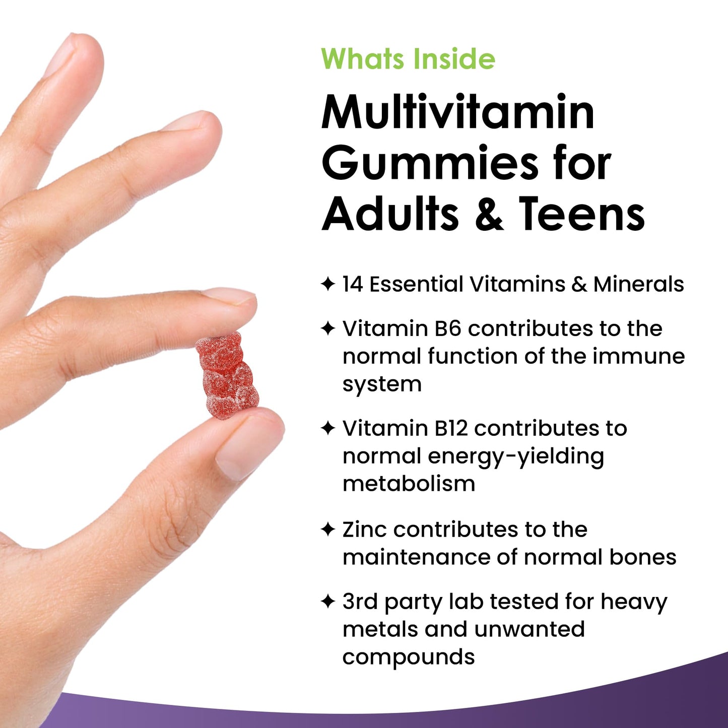 Multivitamin Gummies High Strength for Men Women - Vegetarian +14 Essential Vitamins NEW LEAF PRODUCTSUS supplements