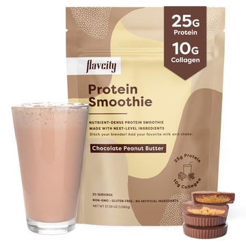 FlavCity Protein Powder Smoothie, Chocolate Peanut Butter - 100% Grass-Fed Whey Pro FlavCityUS supplements