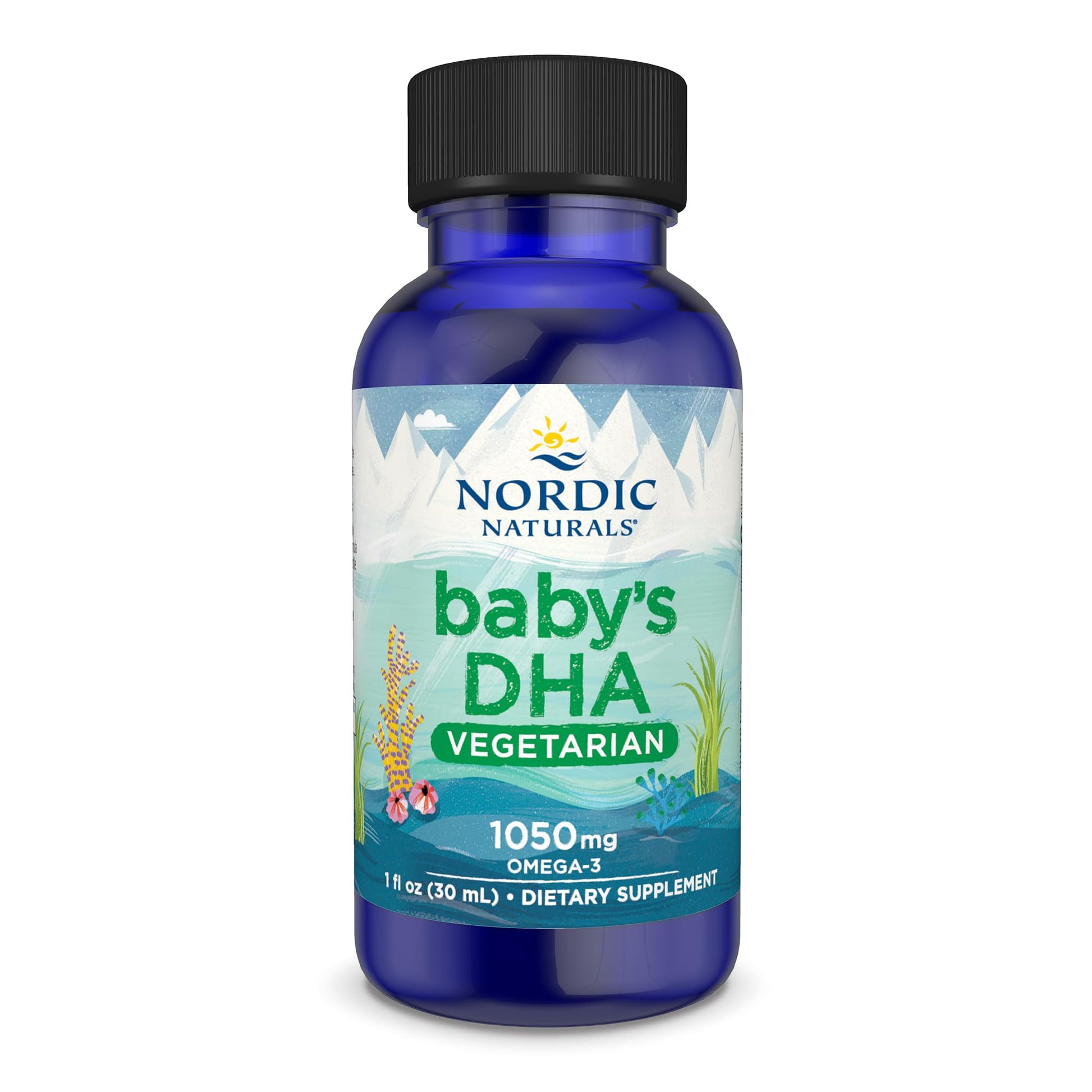 Nordic Naturals Baby’s DHA Vegetarian, Unflavored - 1050 mg Plant-Based Omega-3-1 oz - Supports Brain & Vision Development in Babies - Non-GMO, Vegan - 15 Servings Nordic NaturalsAu supplements