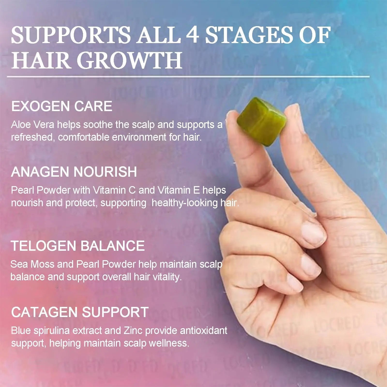 Giamau Revive Hair Gummies, Sea Moss Gummies, Natural Nutrient Blend for Hair Health Support – Gluten-Free, No Harsh Chemicals, 60 Gummies (1) GiamauAu supplements