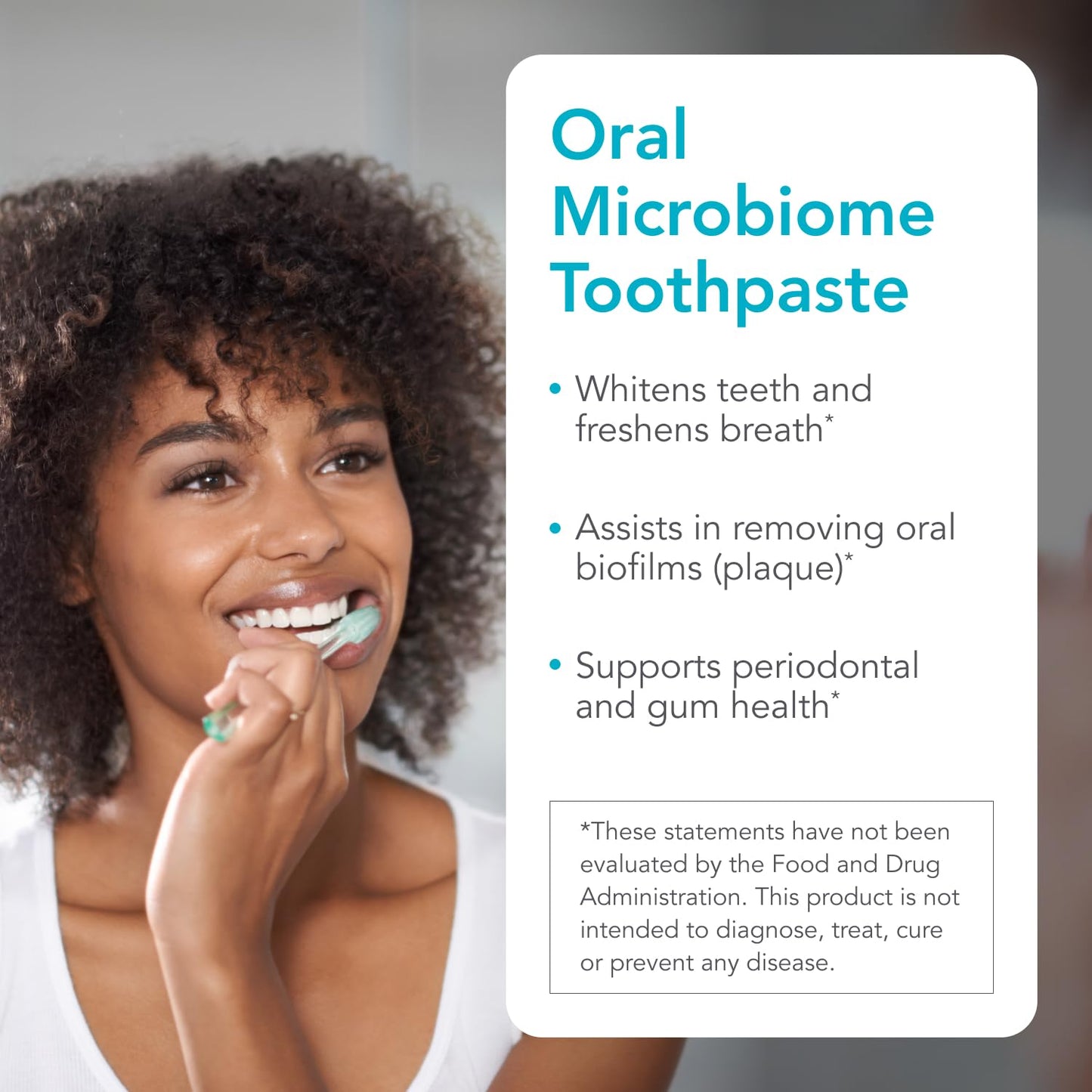 Biocidin Dentalcidin Fluoride Free Teeth Whitening Toothpaste for Adults - Plant-Based Toothpaste - Promote a Healthy Oral Microbiome, Remove Biofilm Plaque (3 Oz) Bio-Botanical ResearchUS supplements