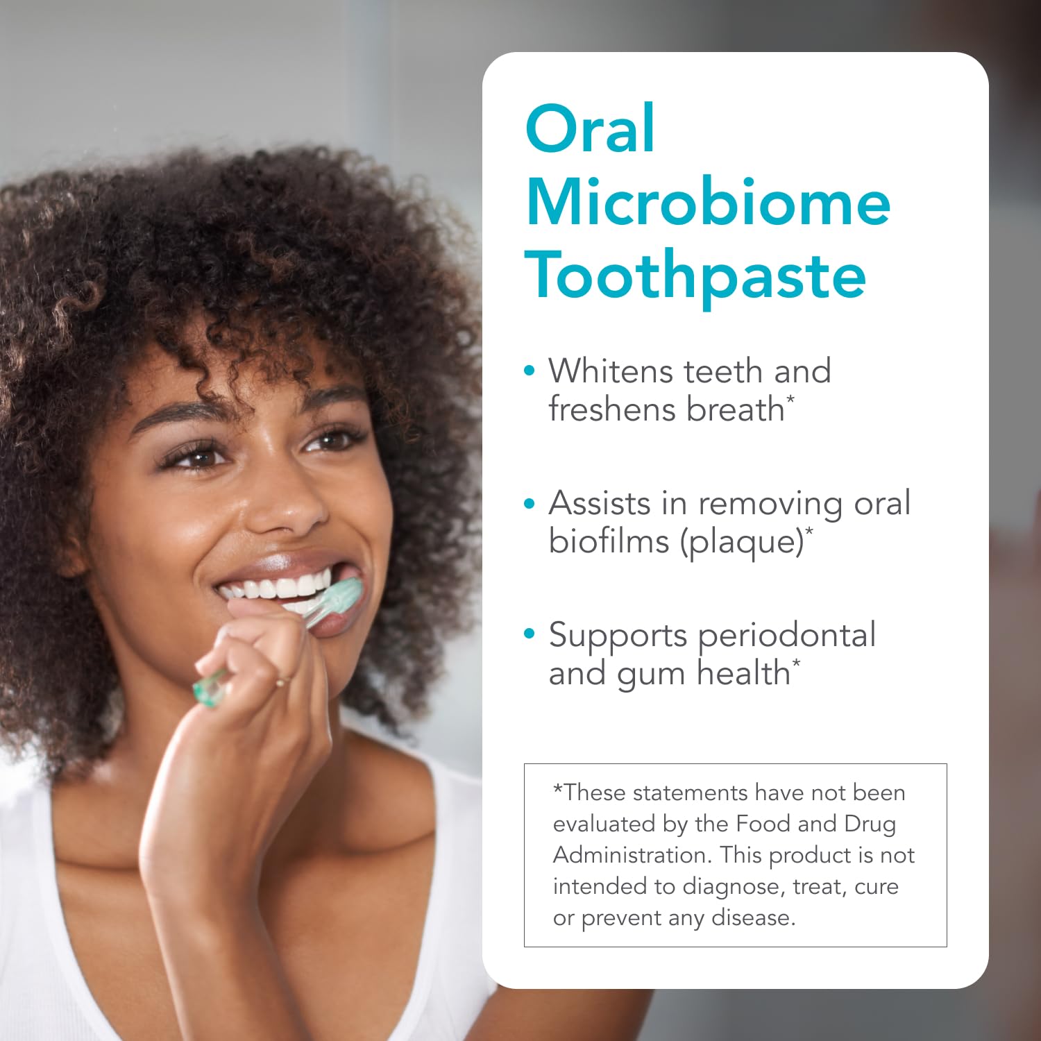Biocidin Dentalcidin Fluoride Free Teeth Whitening Toothpaste for Adults - Plant-Based Toothpaste - Promote a Healthy Oral Microbiome, Remove Biofilm Plaque (3 Oz) Bio-Botanical ResearchUS supplements