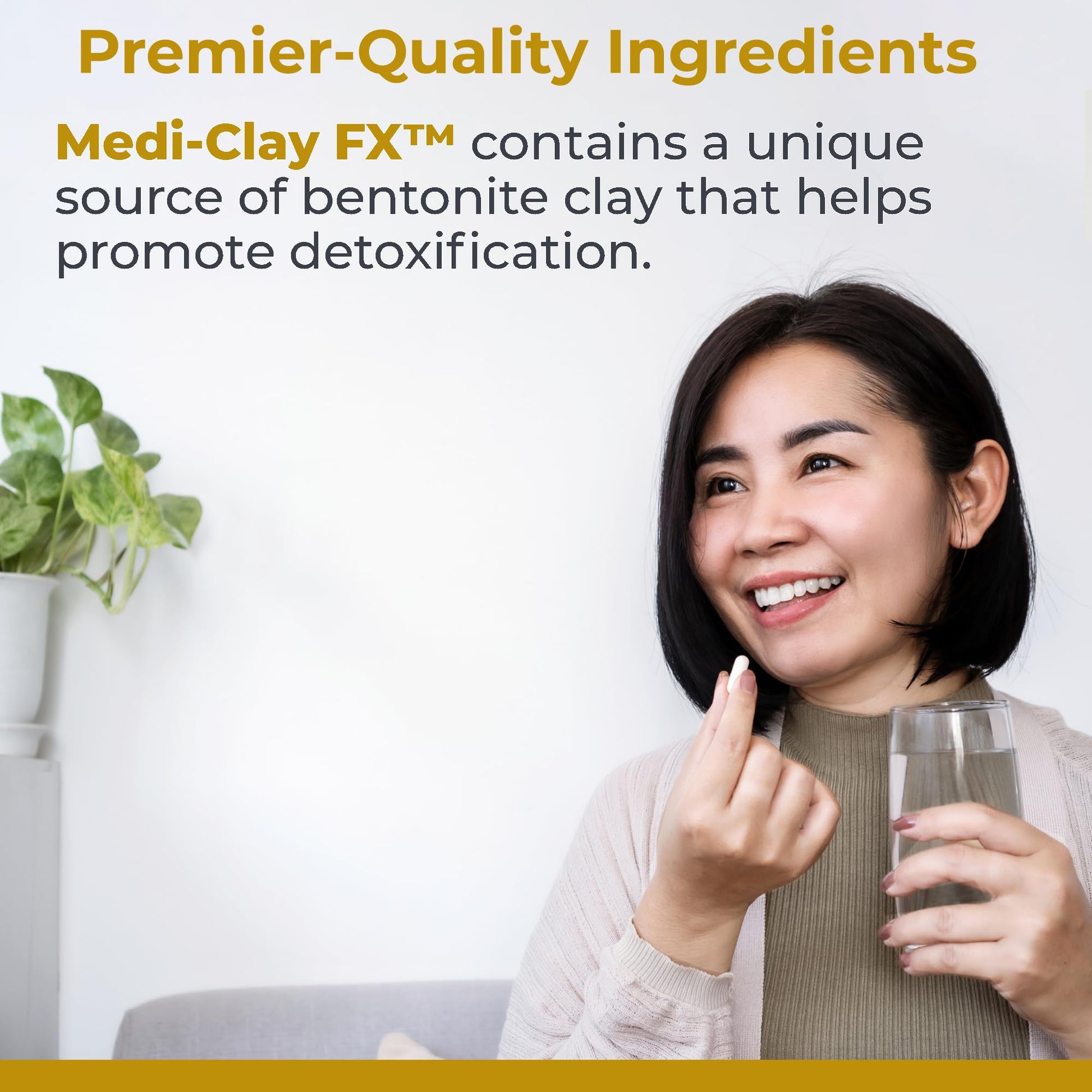 Premier Research Labs Medi-Clay-FX: Bentonite Clay Capsules for Detoxification | Food Grade Smectite Supplement | Absorb Toxins, Supports Cellular Health and Mold Detox - 90 Capsules Premier Research LabsAu supplements