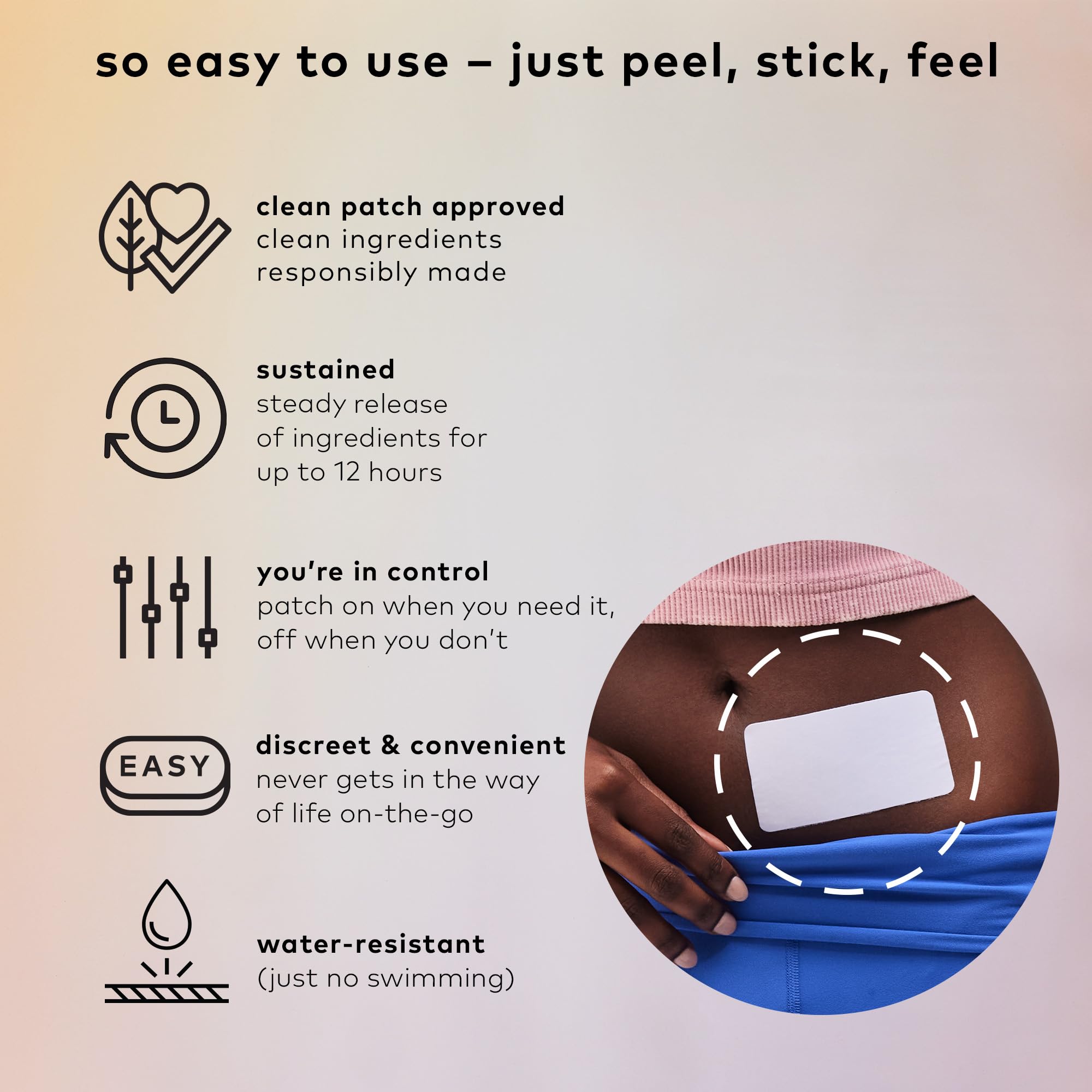 The Good Patch Cycle Period Pain Patch for Cramps, Natural Patch with Menthol, Black Cohosh, Plant Powered Wearable Wellness, Large Sized (8 Total Patches) The Good PatchAu supplements