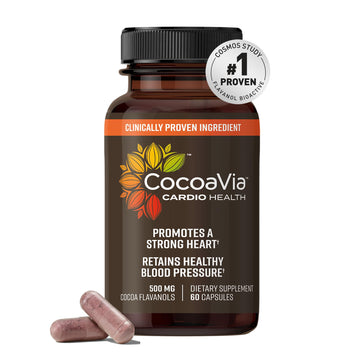 CocoaVia Cardio Health Supplement, 30 Day, 500mg Cocoa Flavanols, Support Heart Health CocoaViaAu supplements