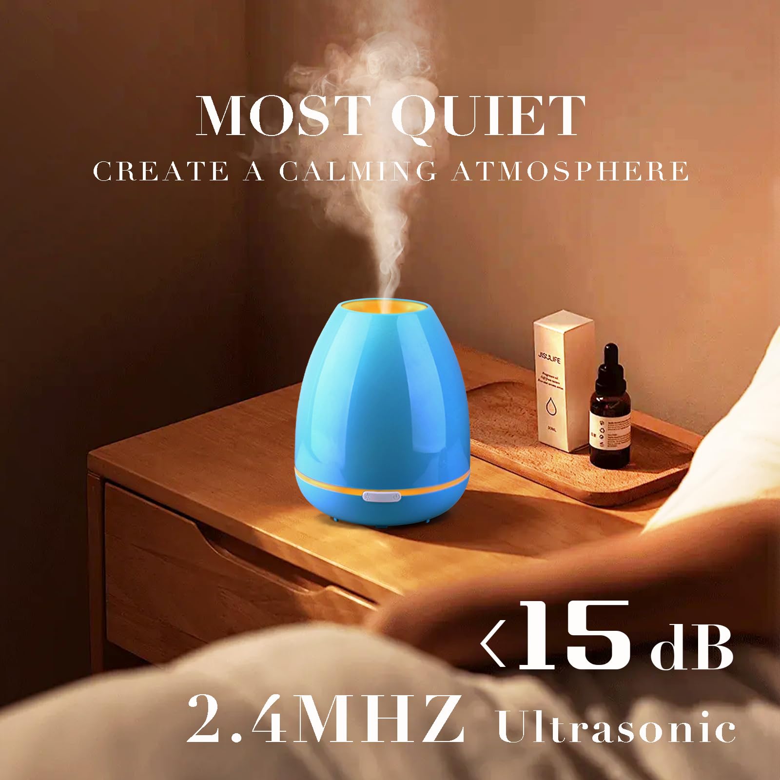 Essential Oil Diffuser for Bedroom Small Humidifier for Home Cool Mist Scent Diffuser 300ml 20 Hours FashomeAu supplements