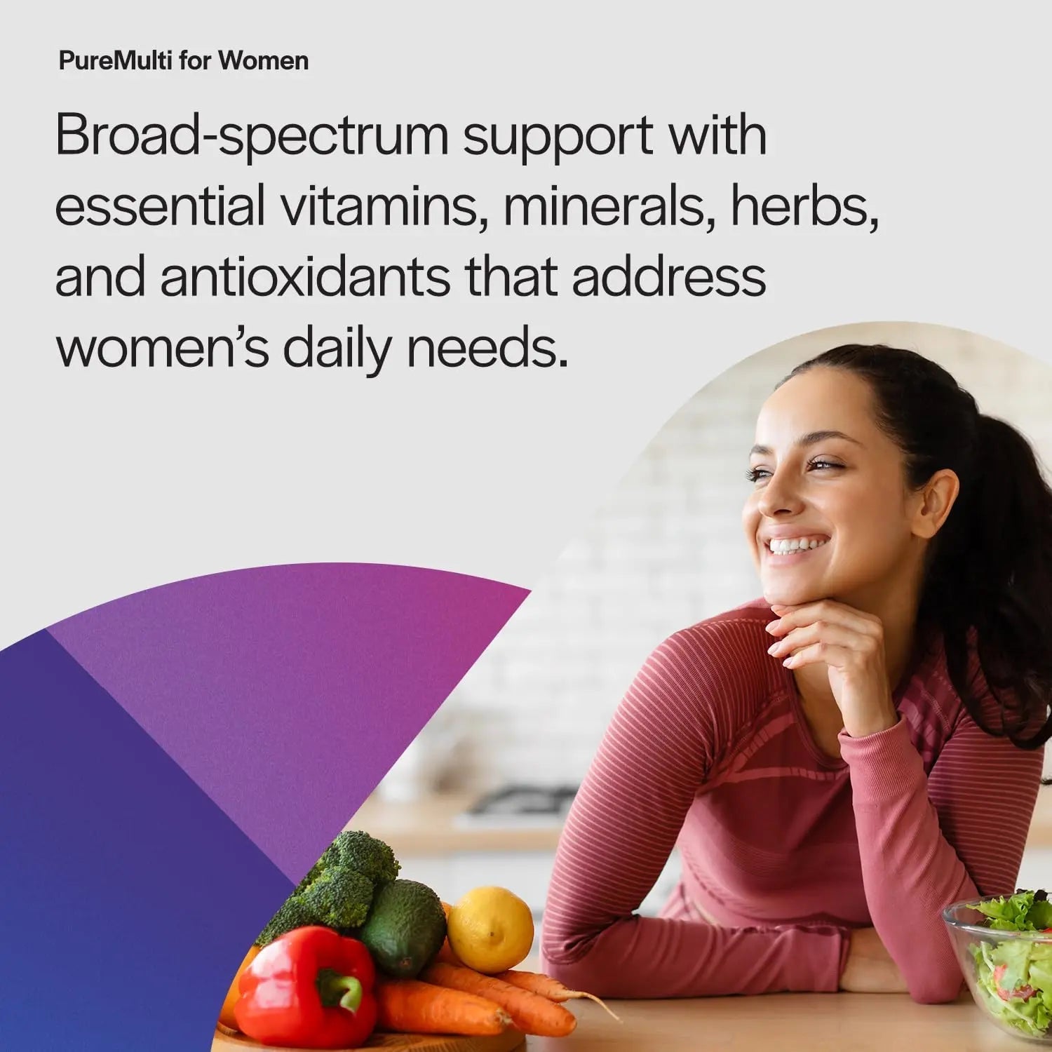 PureFormulas PureMulti for Women - Comprehensive Multivitamin for Women with Essential Nutrients and Herbal Support Womens Daily Multivitamins PureFormulasAu supplements