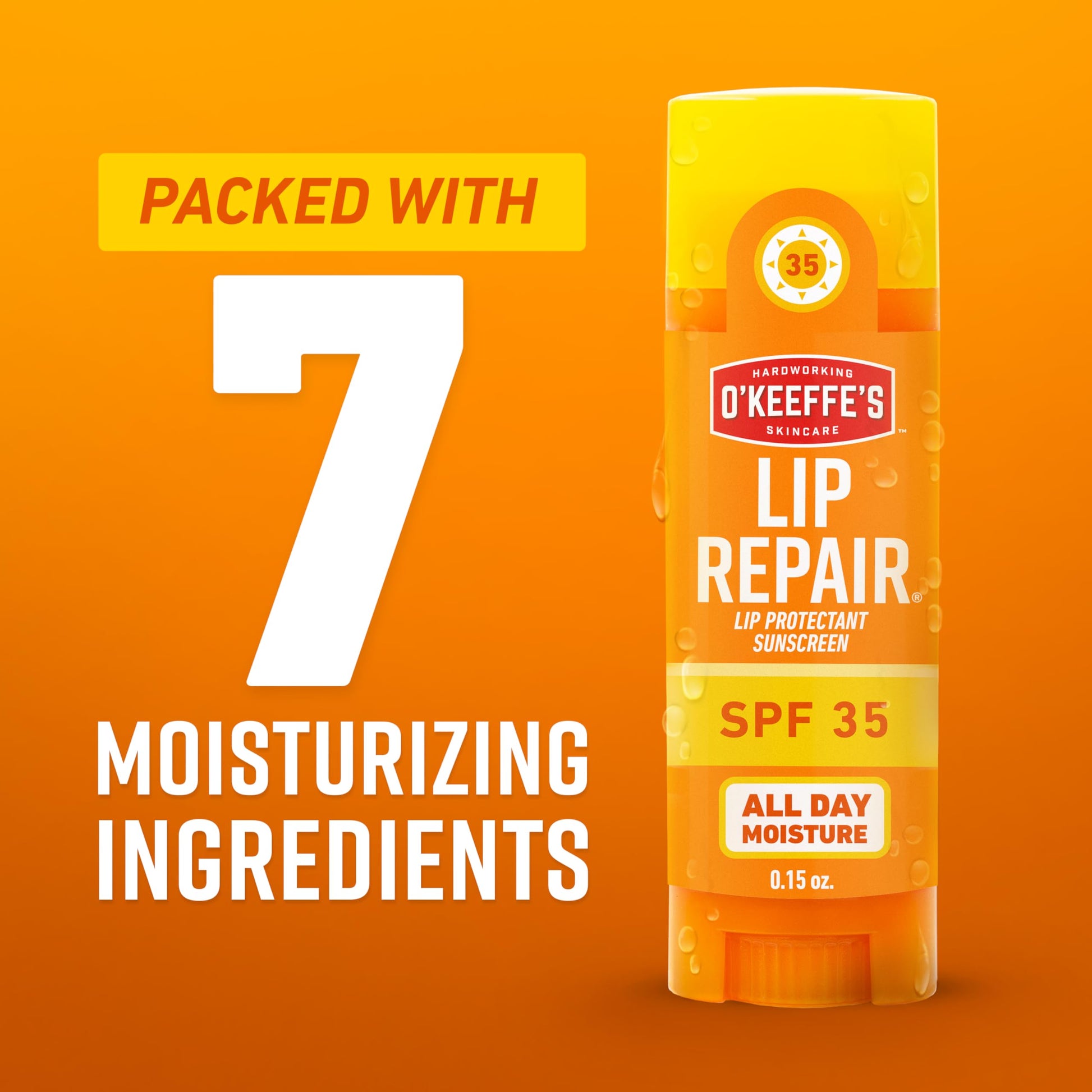 O'Keeffe's Lip Repair SPF 35 Lip Balm - Stick (3 Pack) - Sun-Safe Moisturizer for Extremely Cracked, Dry Lips O'Keeffe'sAu supplements