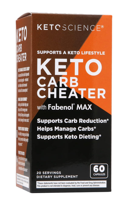 Keto Science Keto Carb Cheater, Supports Carb Reduction, Helps Manage Carbs, Supports Keto ScienceUS supplements