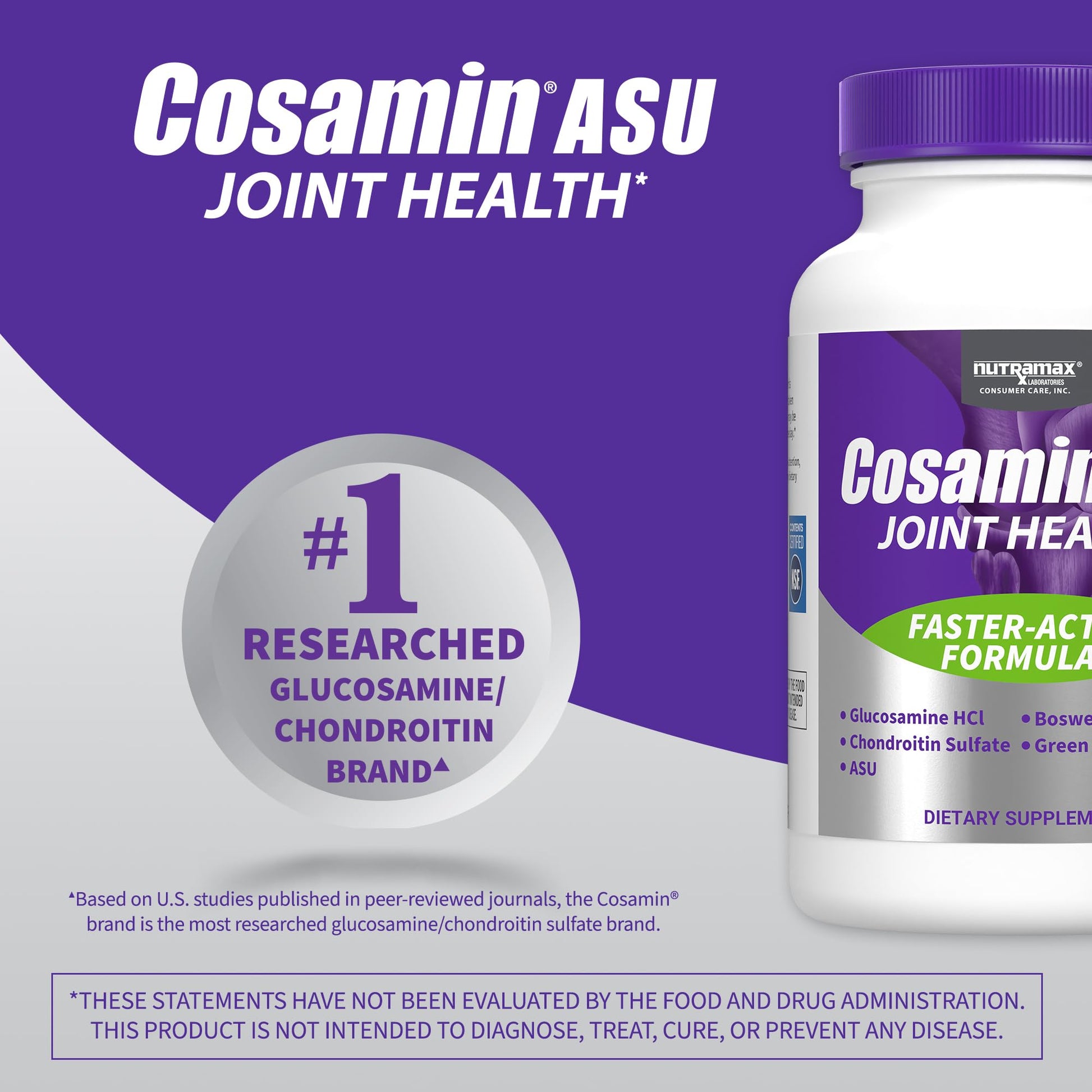 Nutramax Laboratories Cosamin® ASU Joint Health Supplement with Glucosamine, Chondroitin & ASU for Adult Men & Women, Joint Supplement, 230 Capsules Nutramax LaboratoriesAu supplements