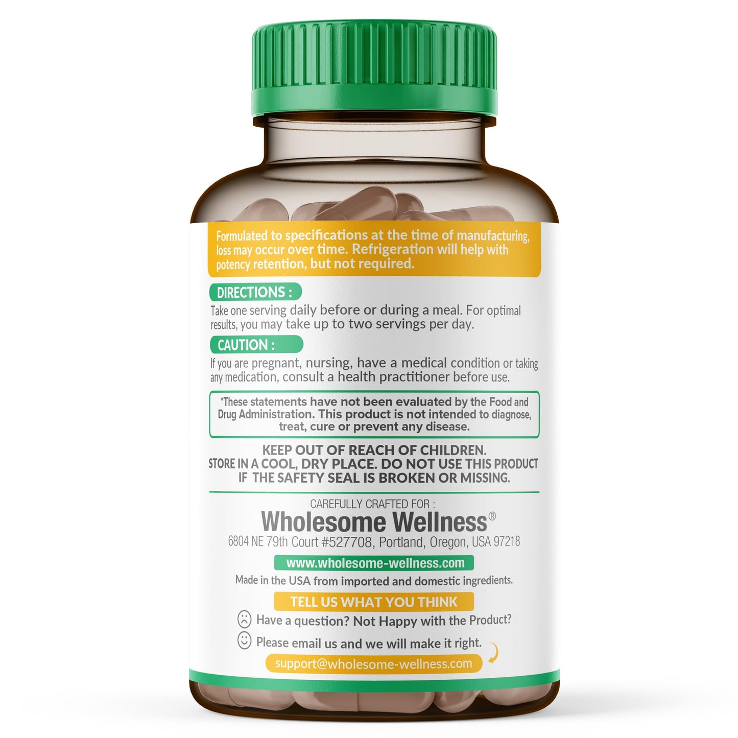 Wholesome Wellness Digestive Enzymes 1000MG Plus Prebiotics & Probiotics Supplement, 180 Capsules, Organic Plant-Based Vegan Formula for Digestion Wholesome WellnessUS supplements