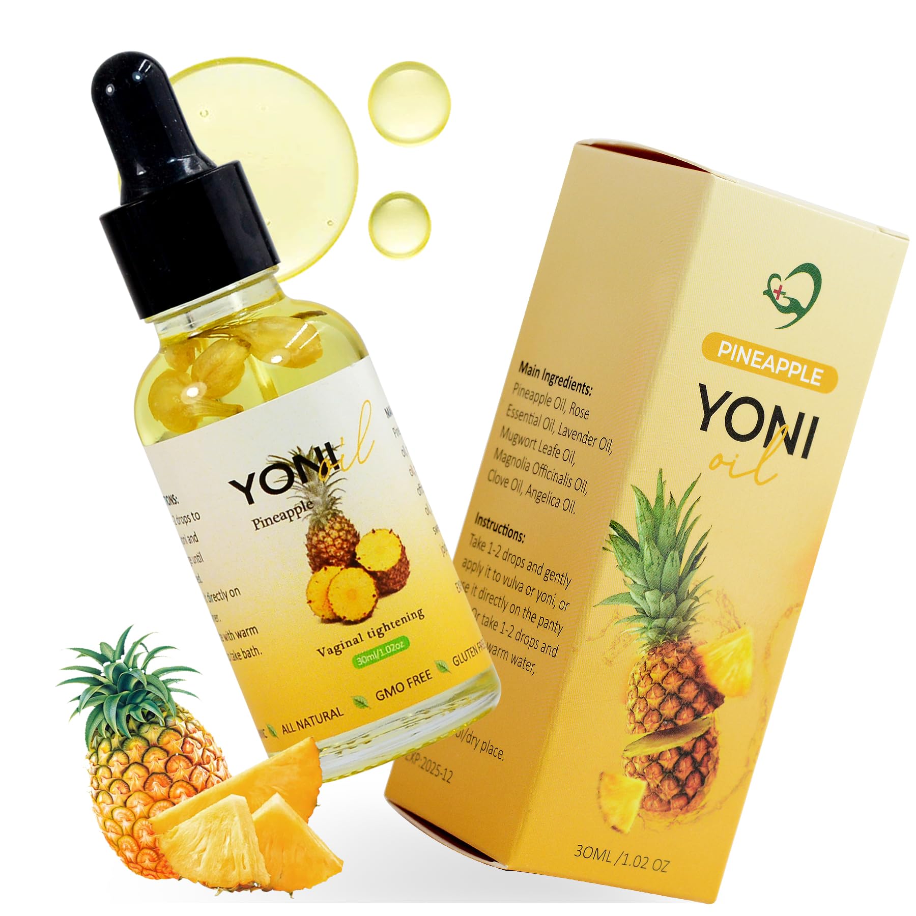 Aromlife Pineapple Feminine Oil Essential Yoni Oil, for Women Ph Balance and Wetness Vaginal AromlifeAu supplements