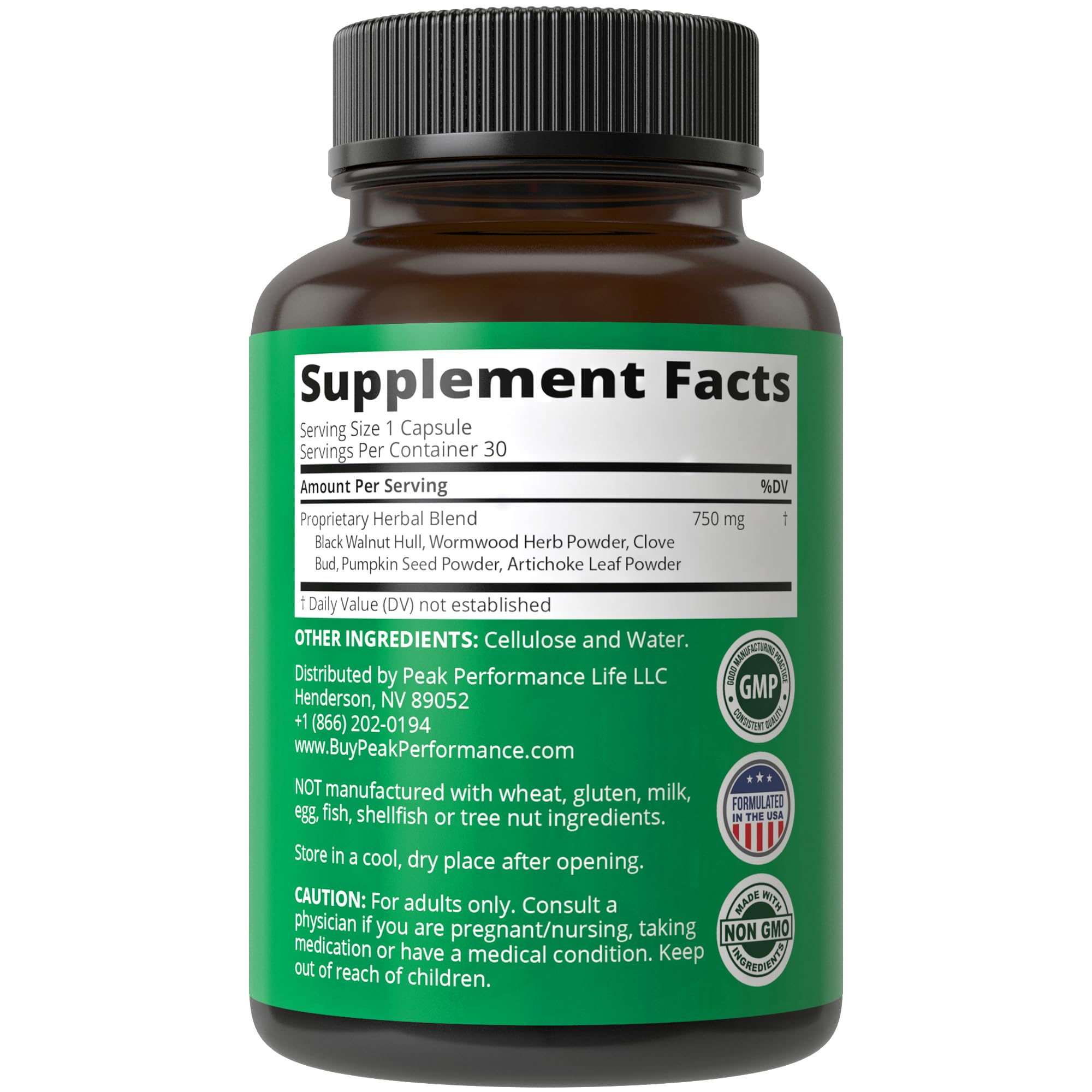 Wormwood Black Walnut Clove Cleanse for Humans. Elimination Detox + Intestinal Support Capsules Supplement for Adults and Kids. Pills with Artichoke and Pumpkin Seed for Additional Benefits Peak PerformanceAu supplements