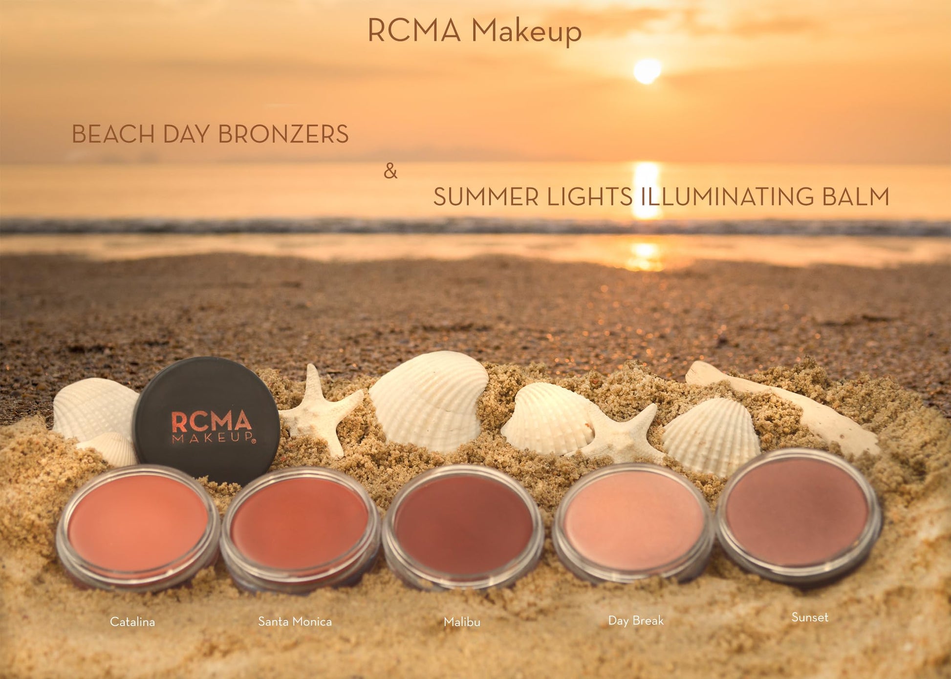 RCMA Beach Day Bronzers | Cream to Powder | Sunny Appearance | Ultra Smooth Texture | Catalina .42oz RCMAAu supplements