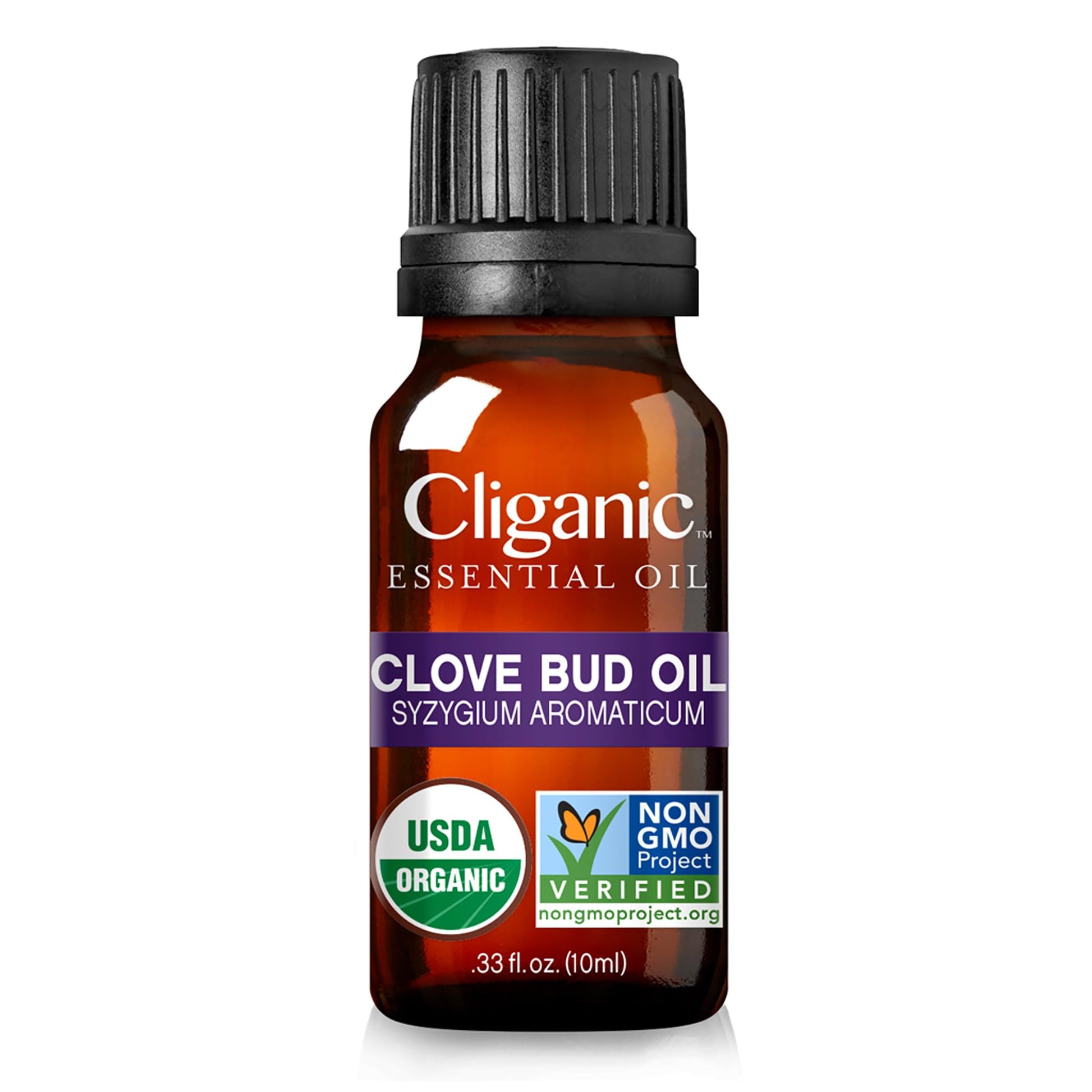 Cliganic Organic Clove Bud Essential Oil, 100% Pure Natural for Aromatherapy | Non-GMO Verified CliganicAu supplements