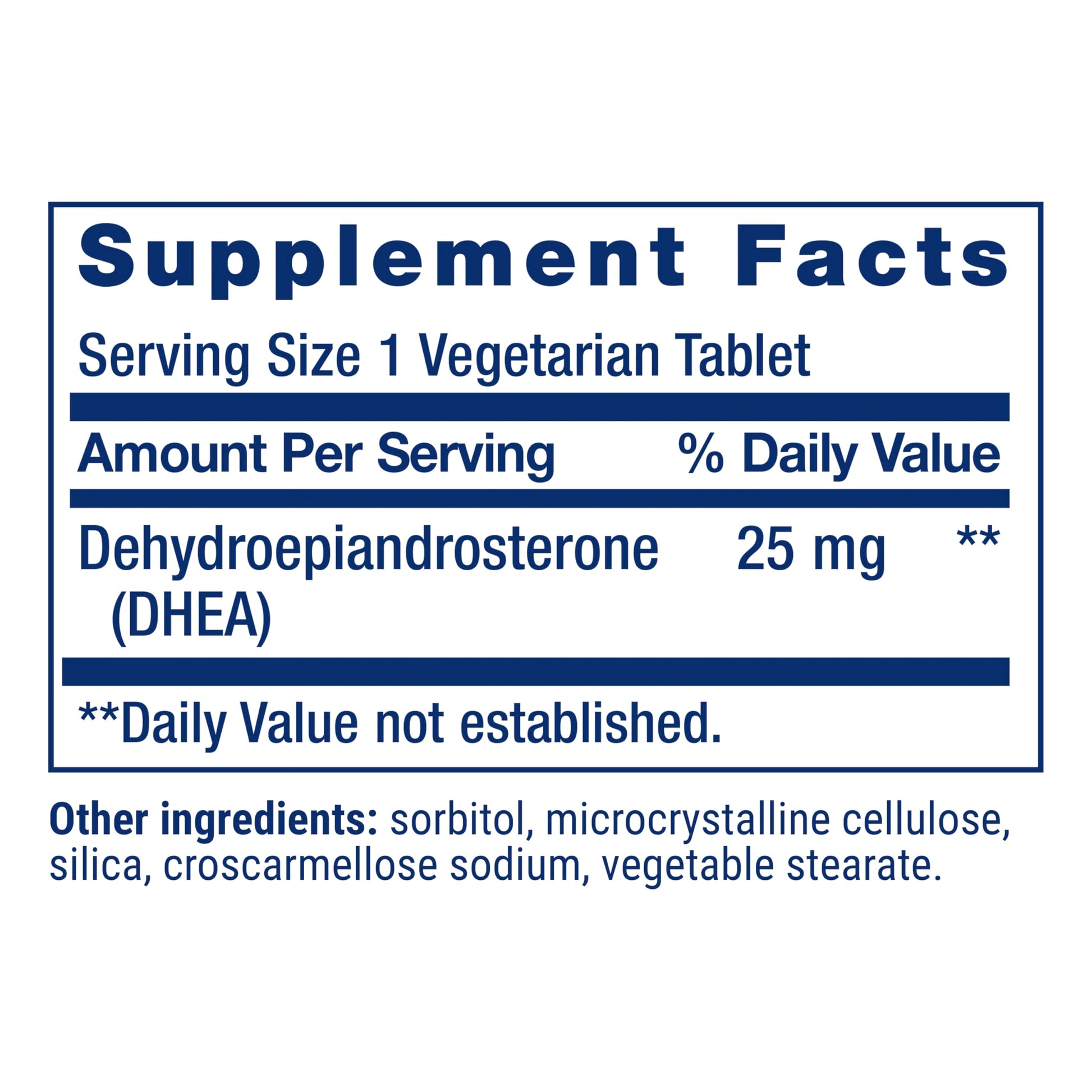 Life Extension DHEA 25 mg – Hormone Balance Supplement, Memory, Muscle Health, Bone Health, Men’s Health, Women’s Health, Gluten-Free, Non-GMO, Vegetarian, 100 Dissolve-in-Mouth Tablets Life ExtensionAu supplements