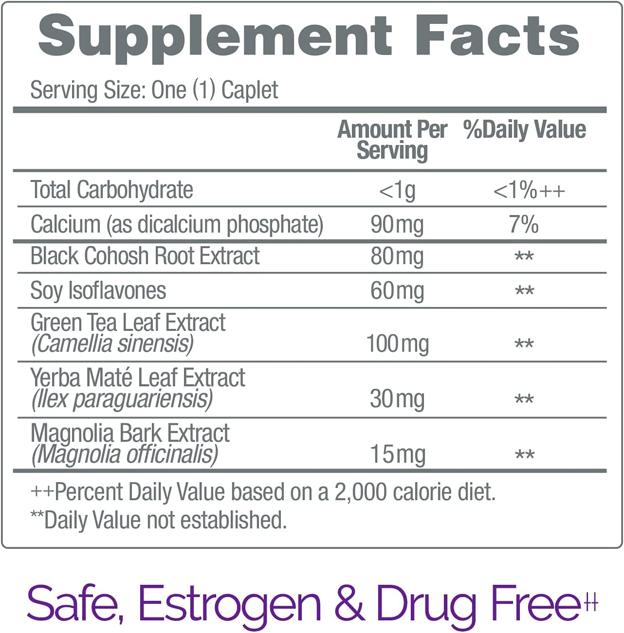 Estroven Stress Relief & Energy Boost for Menopause Relief - 28 Ct. - Clinically Proven Ingredients Provide Stress & Energy Support + Night Sweats & Hot Flash Relief - Drug-Free and Gluten-Free EstrovenAu supplements