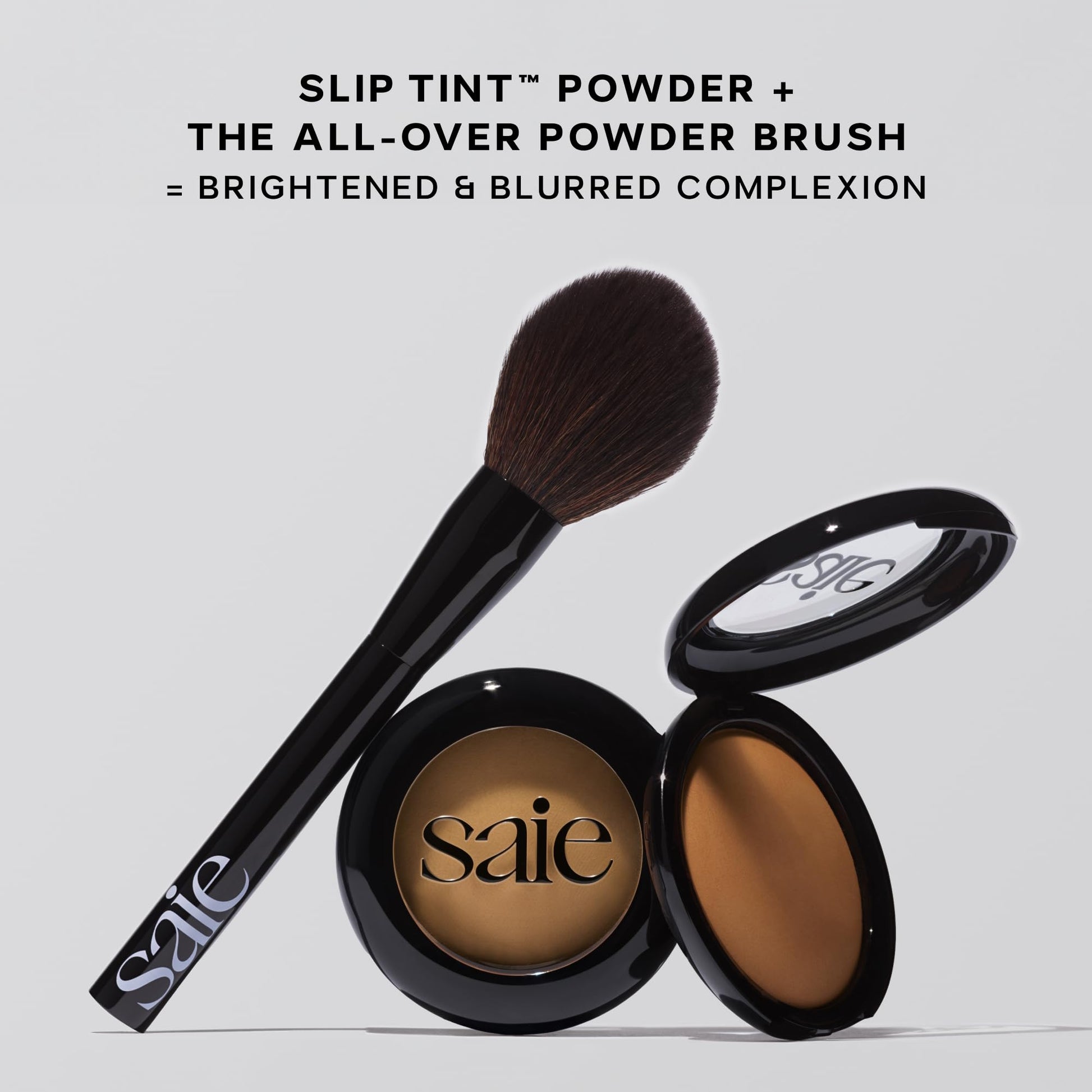 Saie Slip Tint Baked Setting Powder - Translucent Powder for Face Makeup with a Natural-Radiant Finish - Blurs, Brightens & Smooths Complexion - Translucent 2 - Light to Medium (0.24 oz) SaieAu supplements