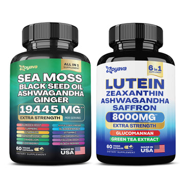 Zoyava Sea Moss 16-in-1 and Lutein 6-in-1 Bundle ZoyavaUS supplements