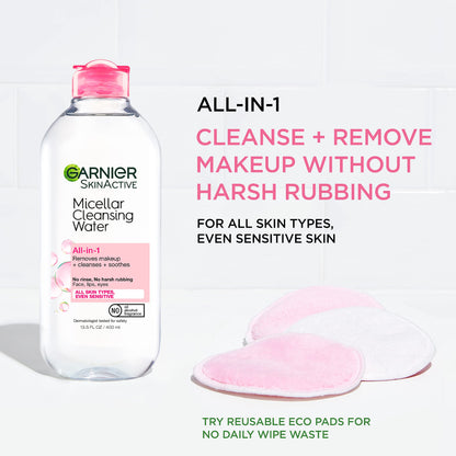 Garnier Back to School Bundle|Micellar Water (400mL) + Fructis Sleek & Shine GarnierUS supplements