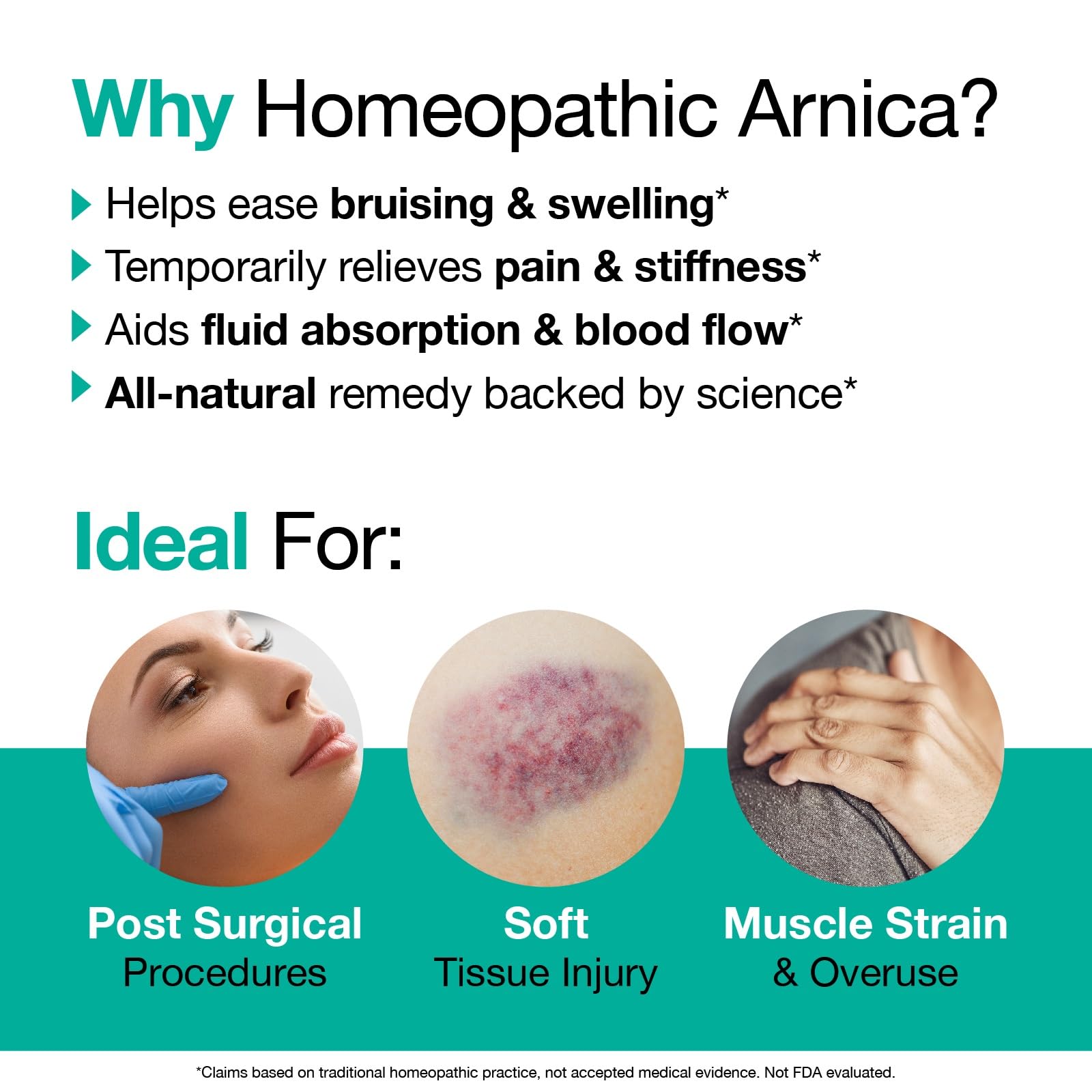 VitaMedica Arnica Montana 30X Homeopathic Tablets for Bruising Pain and Swelling | Plant Based Formula VitaMedicaAu supplements