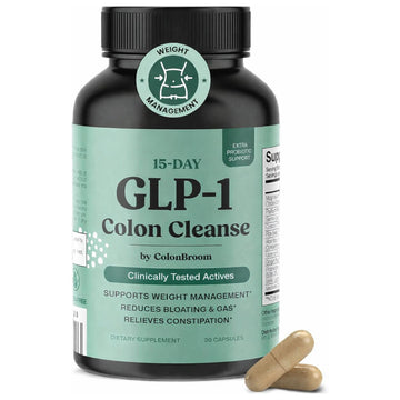 ColonBroom 15 Day GLP-1 Colon Cleanse & Detox Cleanse for Weight Management with Probiotics & Magnesium | Reduce Bloating & Boost Metabolism & Digestion - Effective Gut Cleanser Detox for Women & Men ColonBroomAu supplements