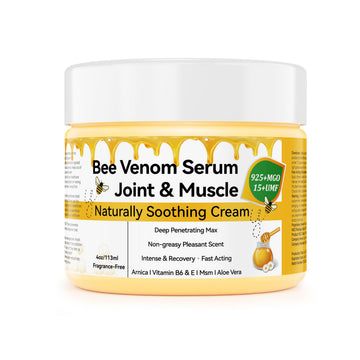 EOIK Bee Venom Muscle Bone Cream, Fast Acting, Relief for Back, Neck, Hand, Feet, Knee, Muscle, Shoulder, Topical, Wrist, Elbow, Hip, Nerve, Plantar, Ankle, Foot Discomfort, Vitamin B6 EOIKAu supplements